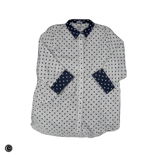 Top Ls By Chicos In Polkadot Pattern, Size: 1x