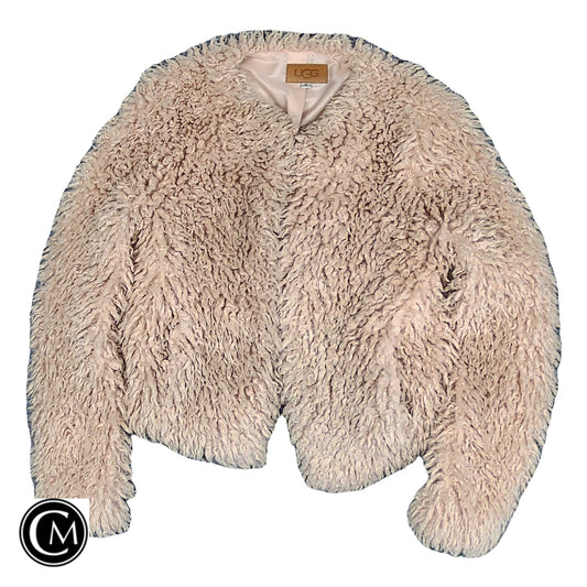 Jacket Faux Fur & Sherpa By Ugg In Peach, Size: M image 1