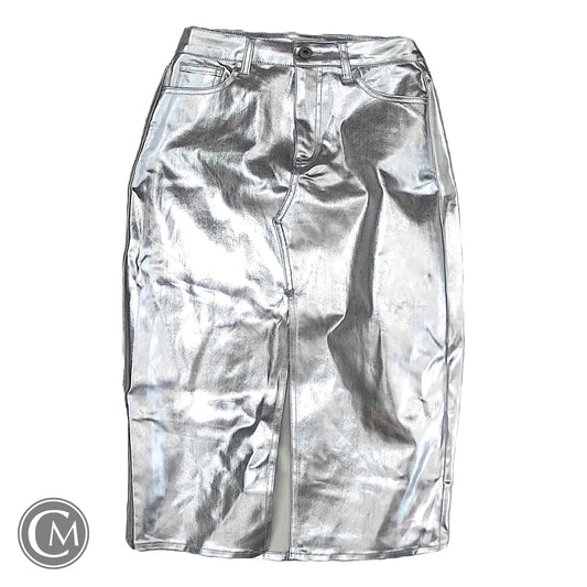 Skirt Midi By Every In Silver, Size: 4