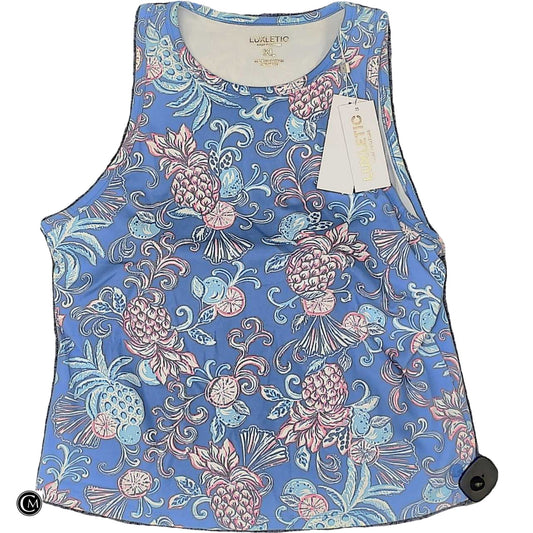 Tank Top Designer By Lilly Pulitzer In Blue, Size: Xl image 1