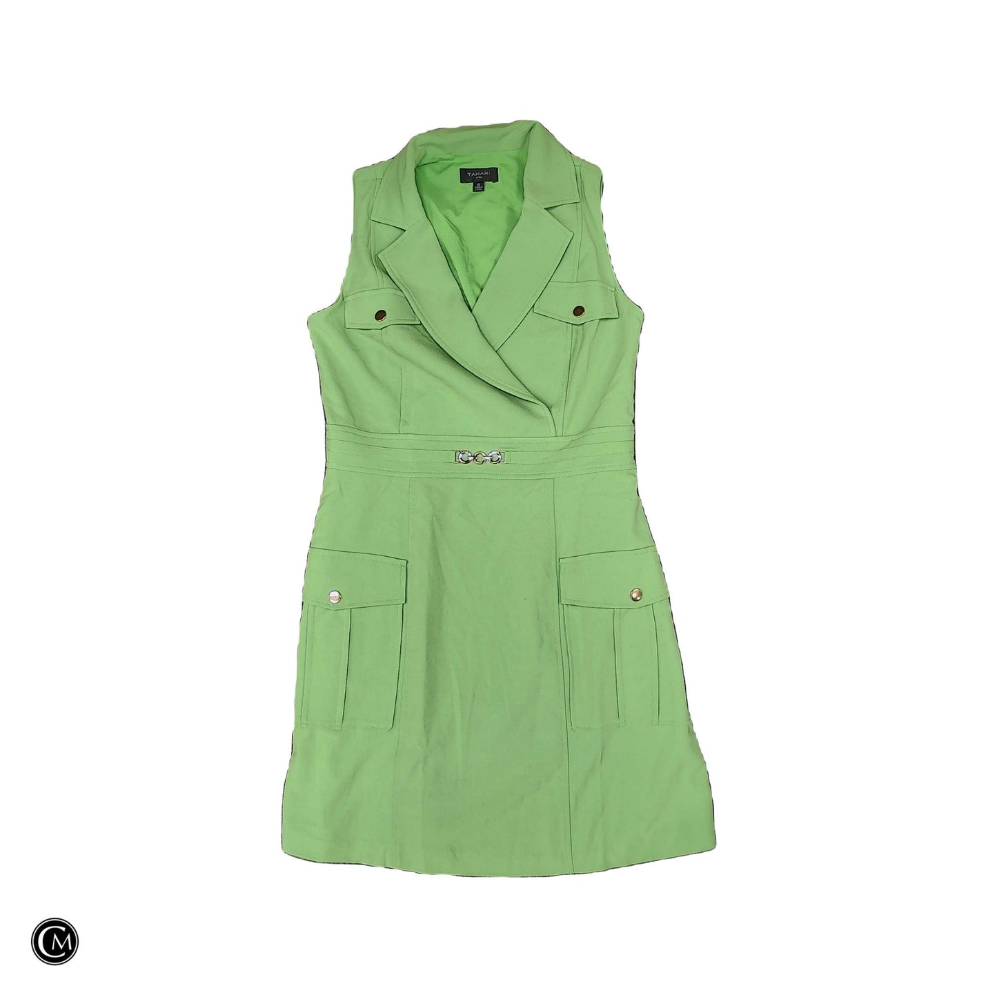 Dress Work By Tahari In Green, Size: S