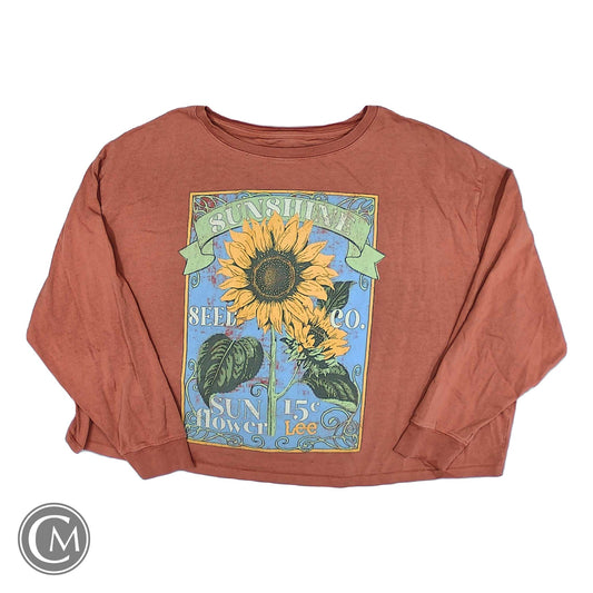 Sweatshirt Crewneck By Lee In Orange, Size: 3x