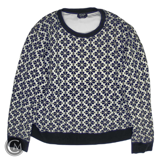 Sweatshirt Designer By Kate Spade In Black & White, Size: L