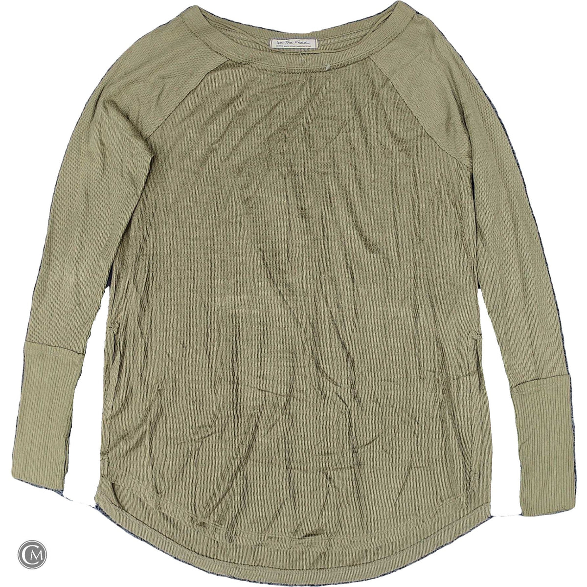 Top Ls Basic By We The Free In Green, Size: M
