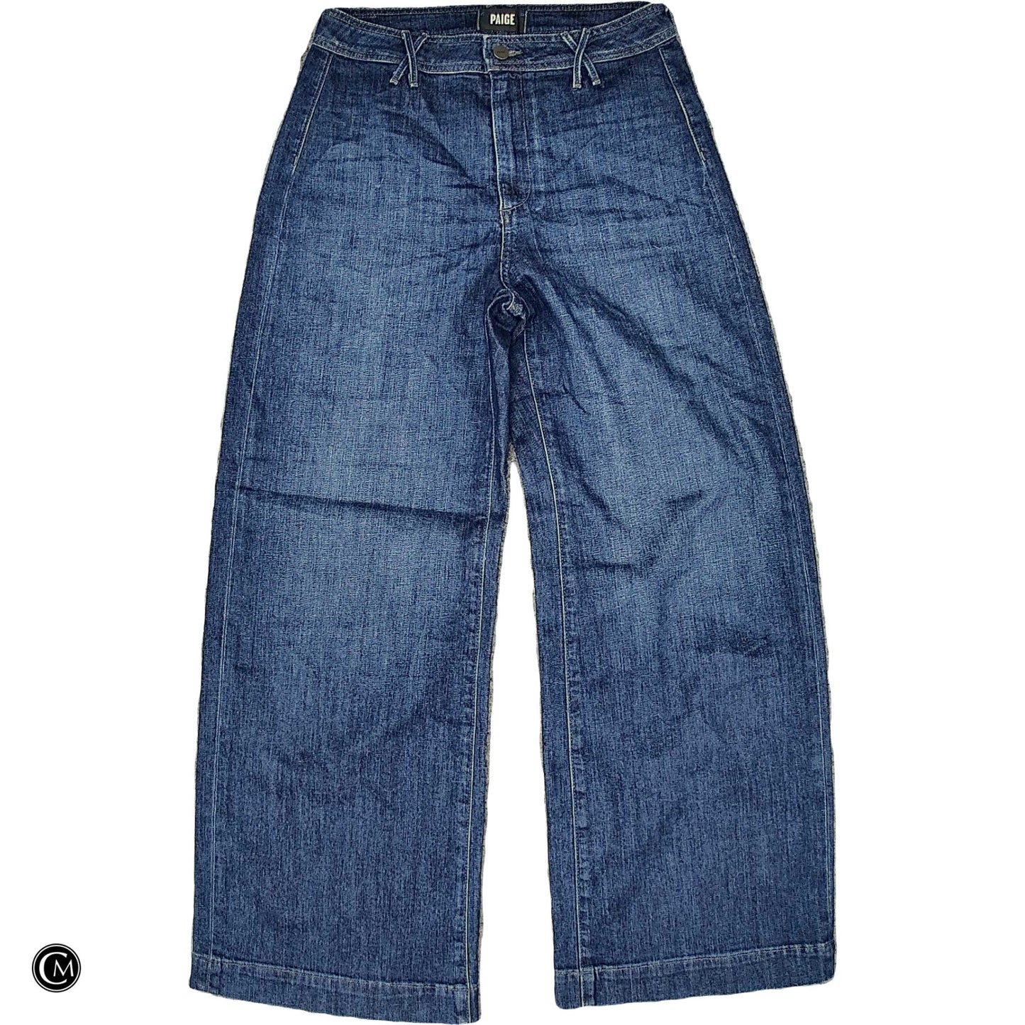 Jeans Wide Leg By Paige In Blue Denim, Size: 6