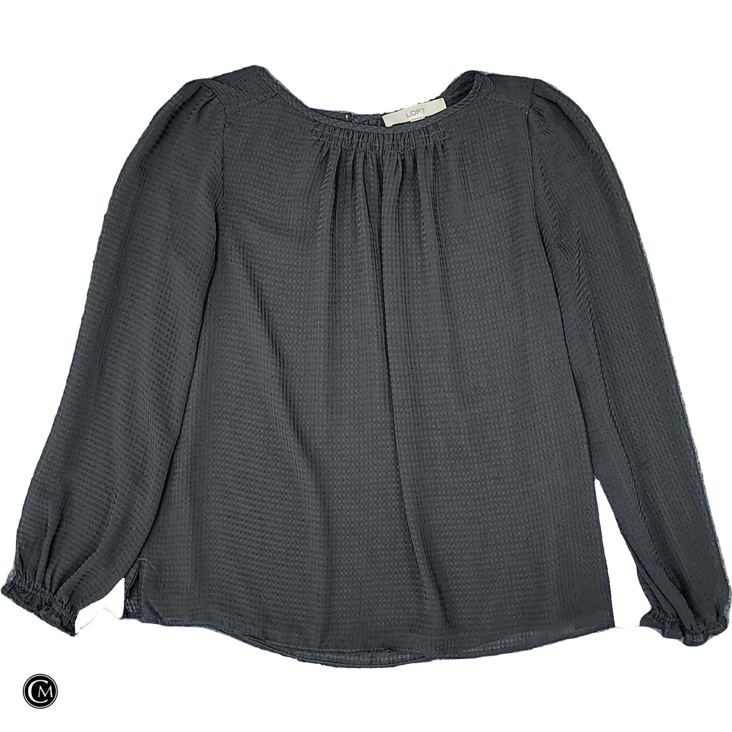 Blouse Ls By Loft In Black, Size: S