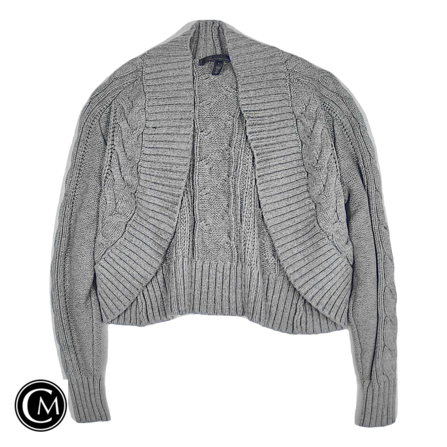 Sweater Cardigan By White House Black Market In Grey, Size: L
