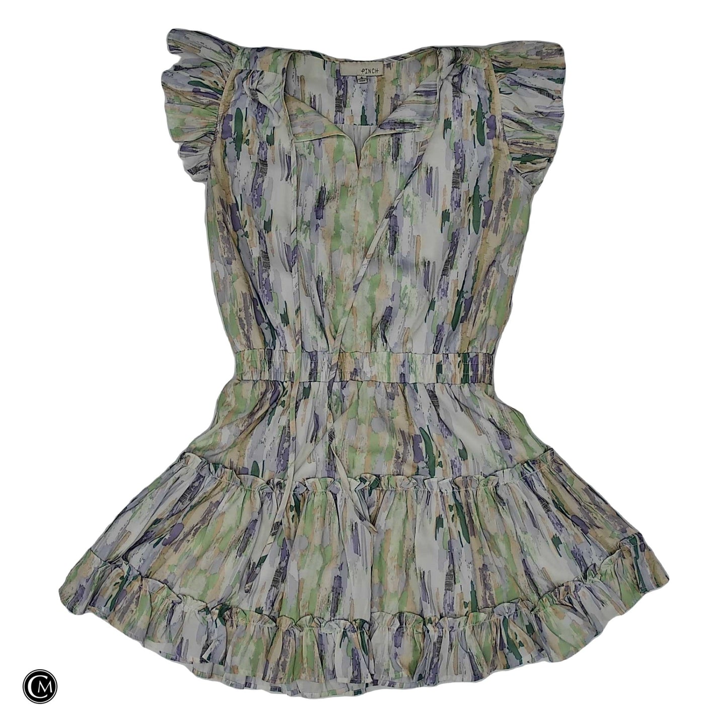 Dress Casual Short By Pinch In Green & Purple, Size: S image 1