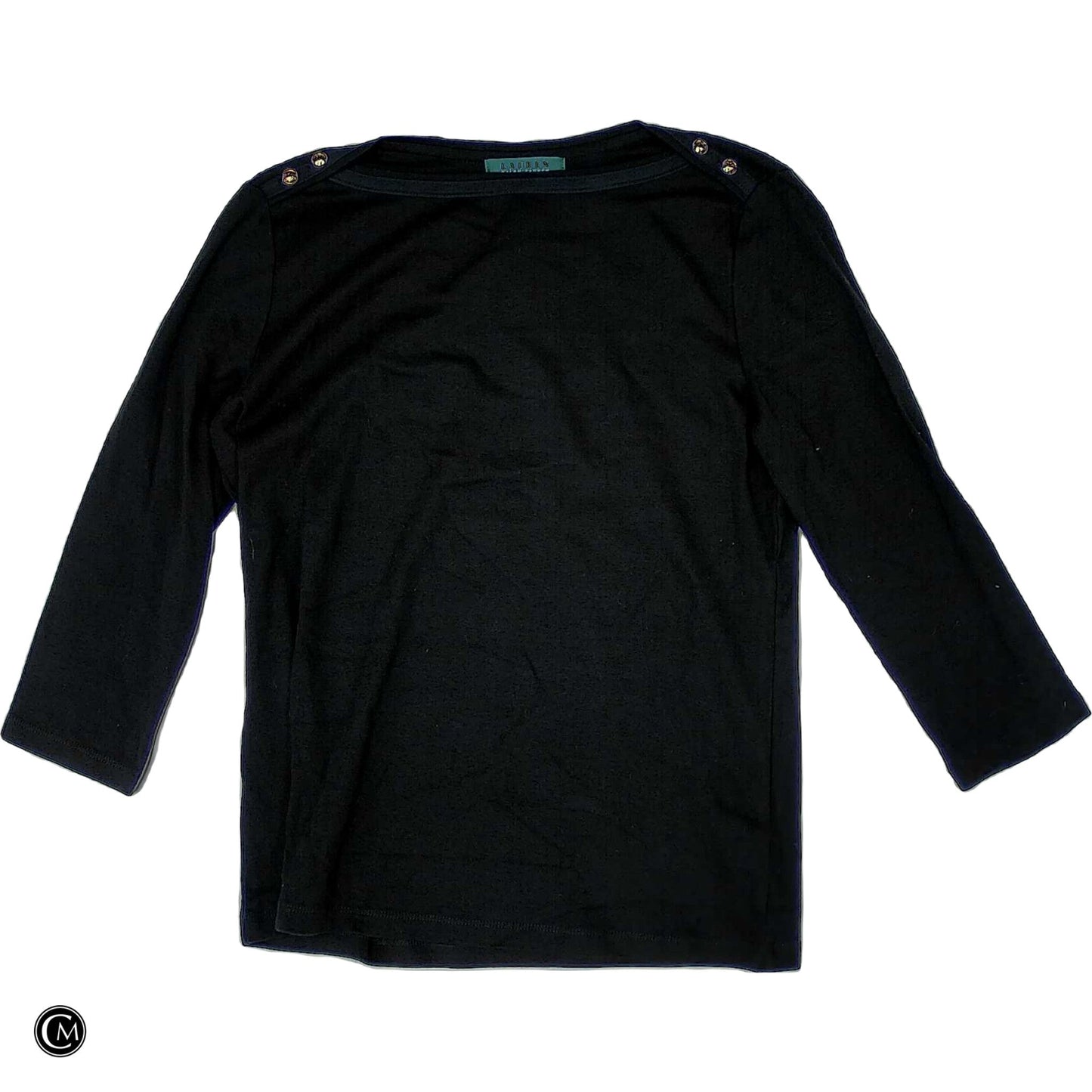 Top Ls By Lauren By Ralph Lauren In Black, Size: M