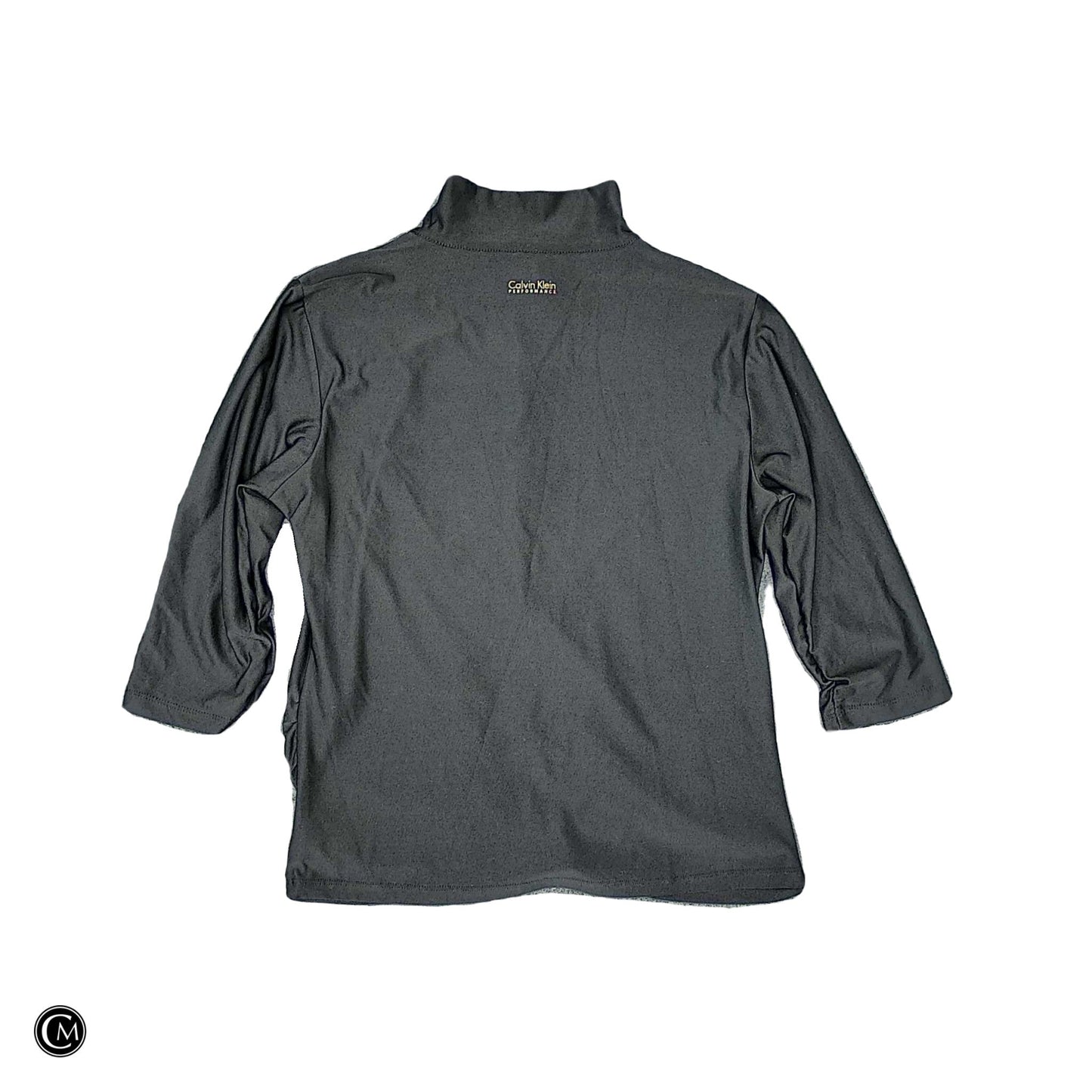 Athletic Jacket By Calvin Klein In Black, Size: M image 2