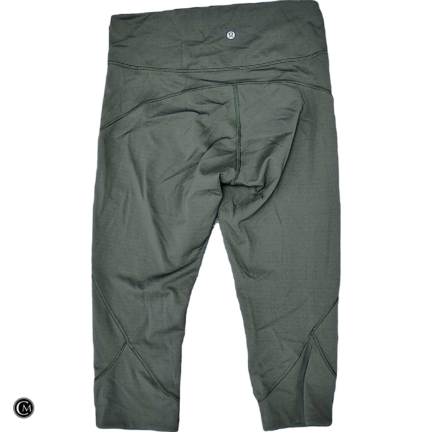 Athletic Leggings Capris By Lululemon In Green, Size: M