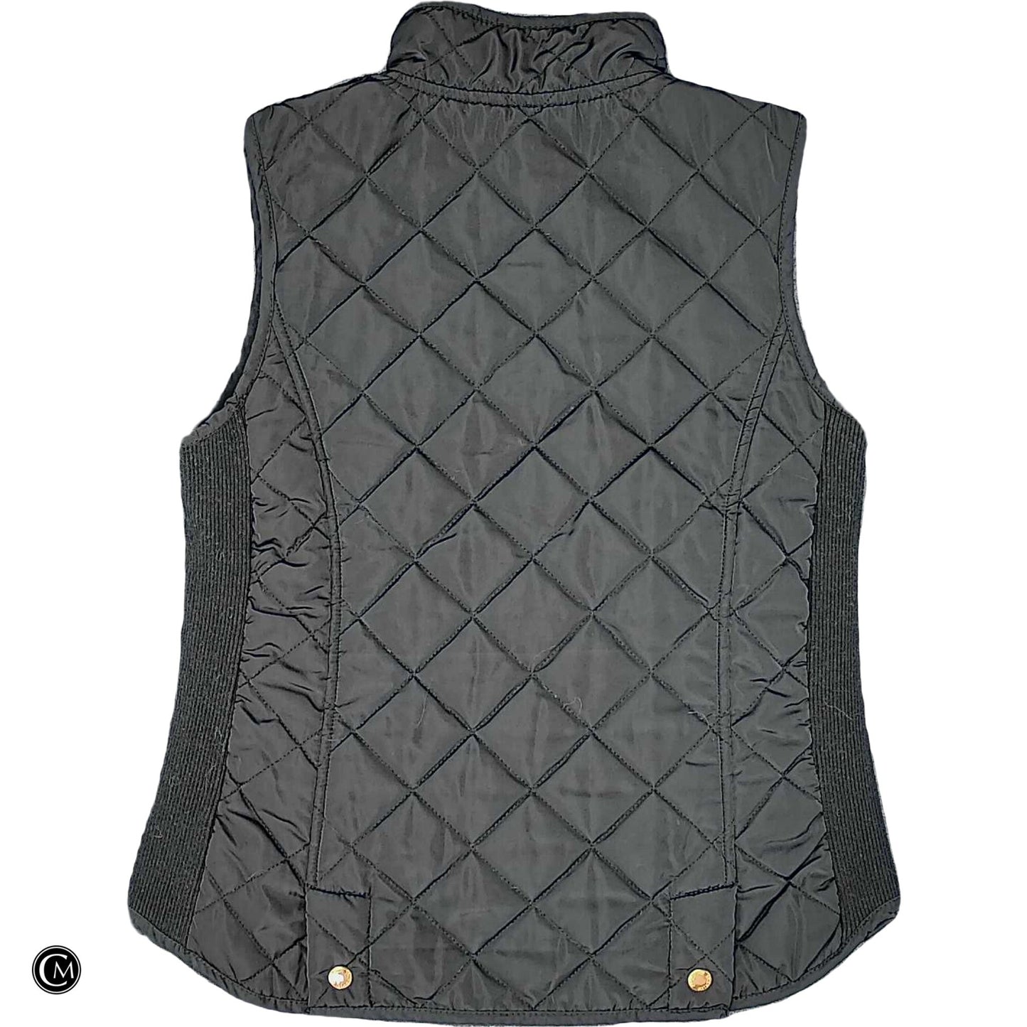 Vest Puffer & Quilted By Adrienne Vittadini In Black, Size: S