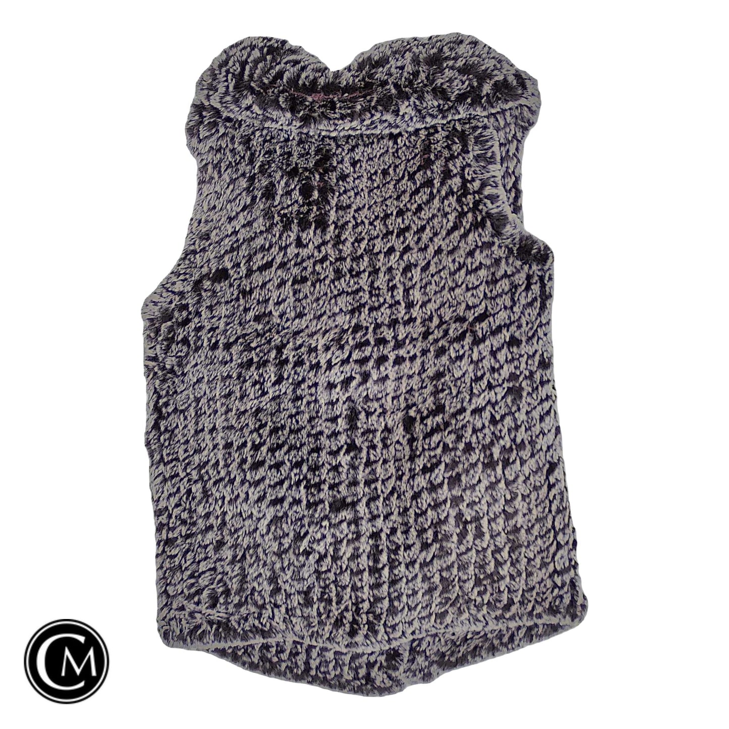 Vest Faux Fur & Sherpa By Soft Surroundings In Purple & White, Size: M