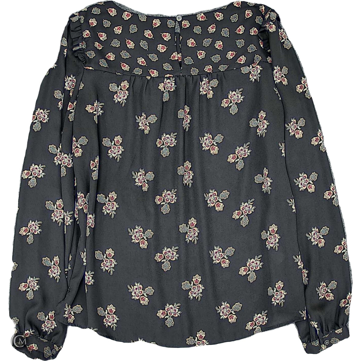 Blouse Ls By Loft In Black, Size: S