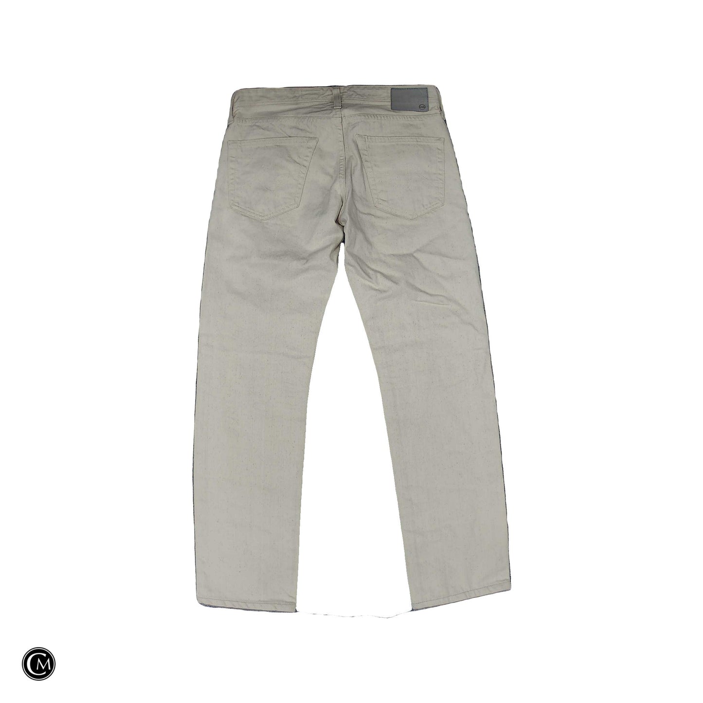 Jeans Straight By Adriano Goldschmied In Cream Denim, Size: 12
