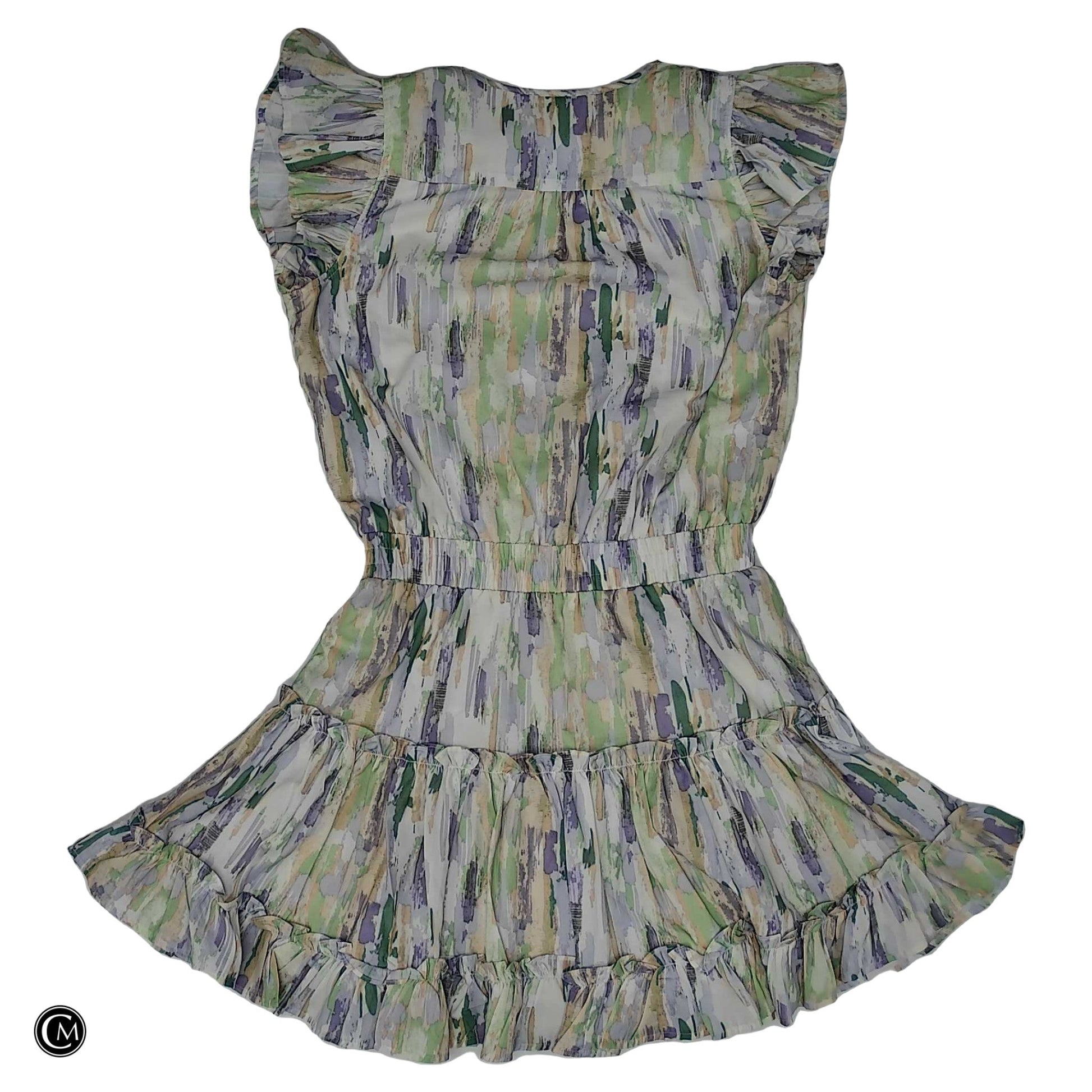 Dress Casual Short By Pinch In Green & Purple, Size: S image 2