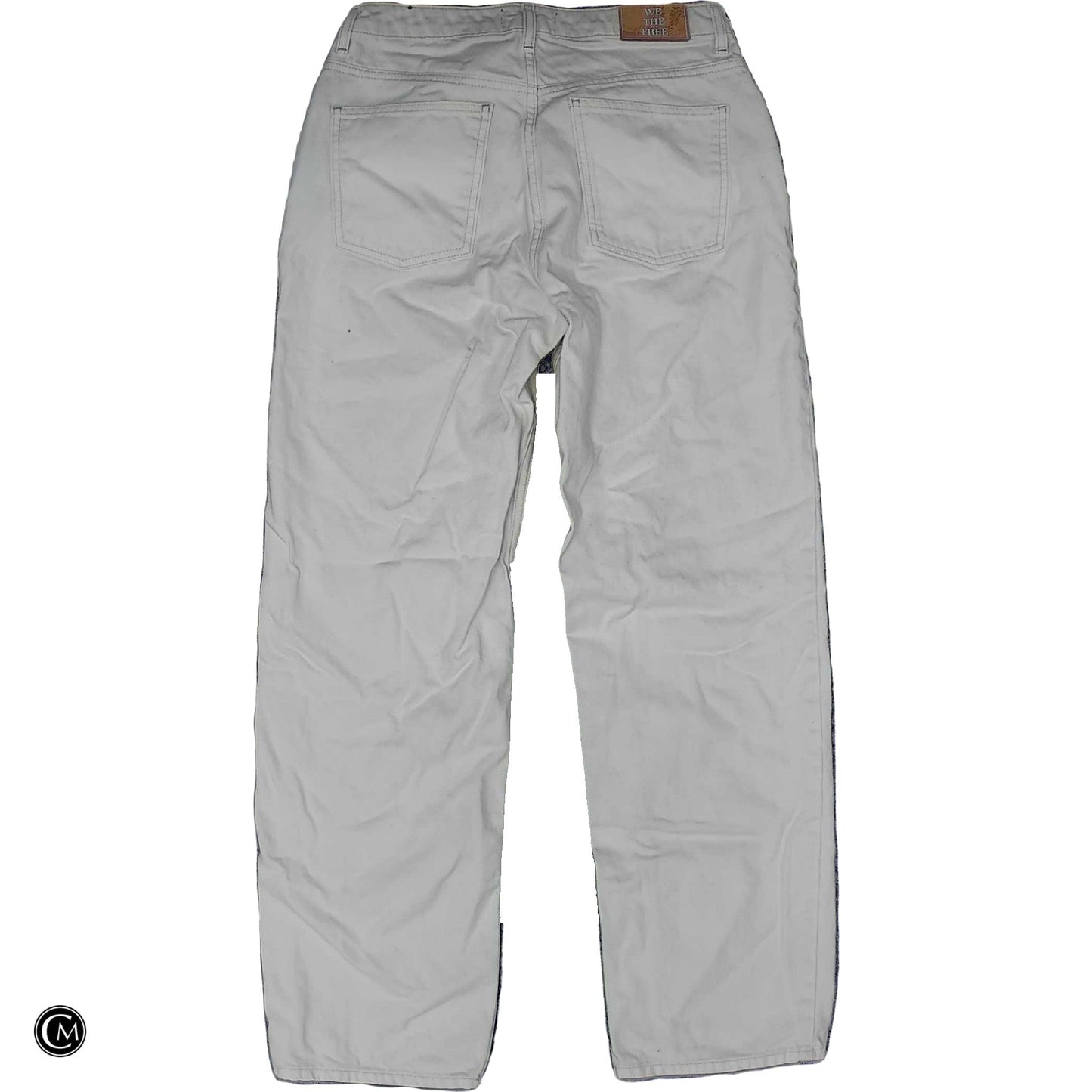 Jeans Straight By We The Free In White Denim, Size: 8