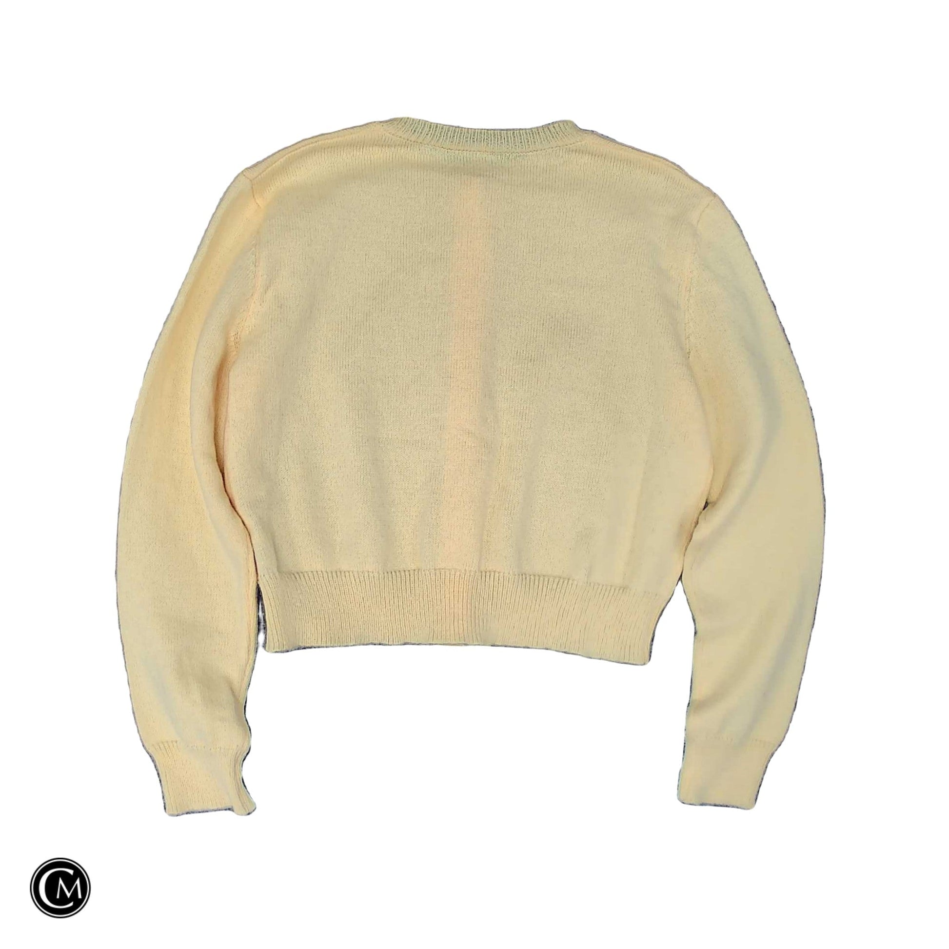 Sweater Cardigan By Clothes Mentor In Yellow, Size: L image 2