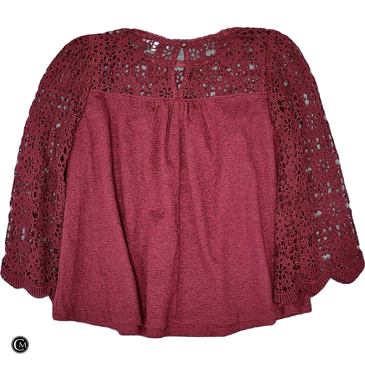 Top Ls By Eri + Ali In Maroon, Size: M