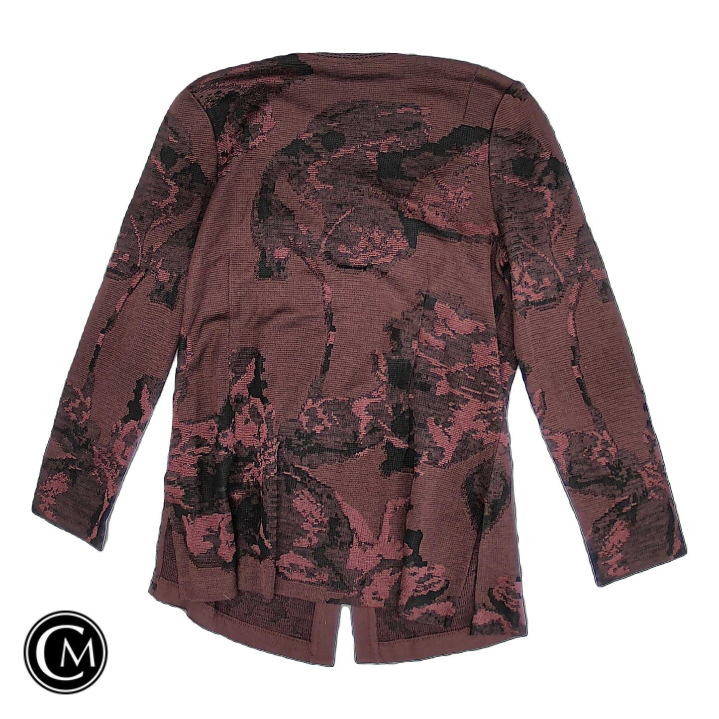 Cardigan By Ming Wang In Maroon, Size: S