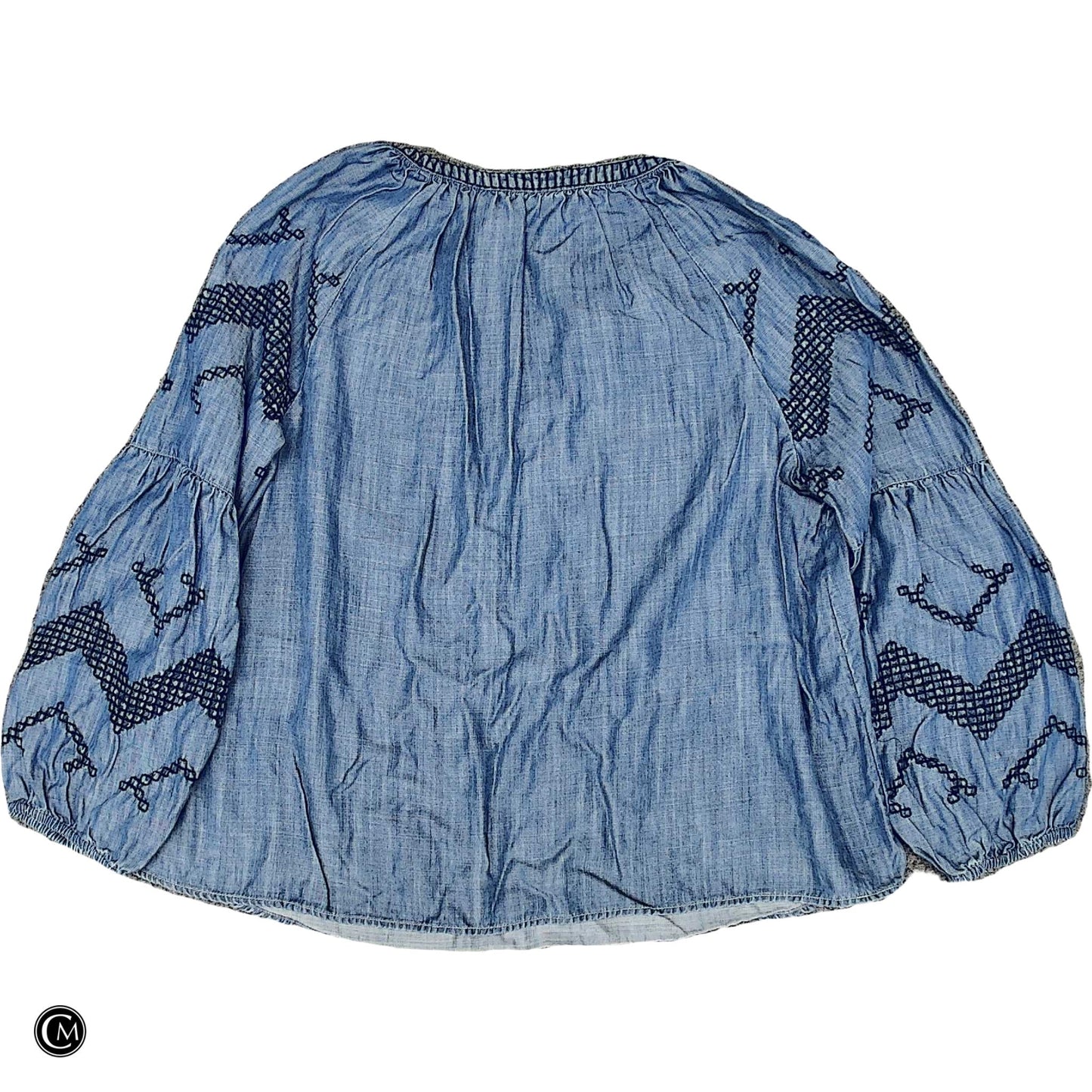 Top Ls By Crown And Ivy In Black & Blue, Size: L