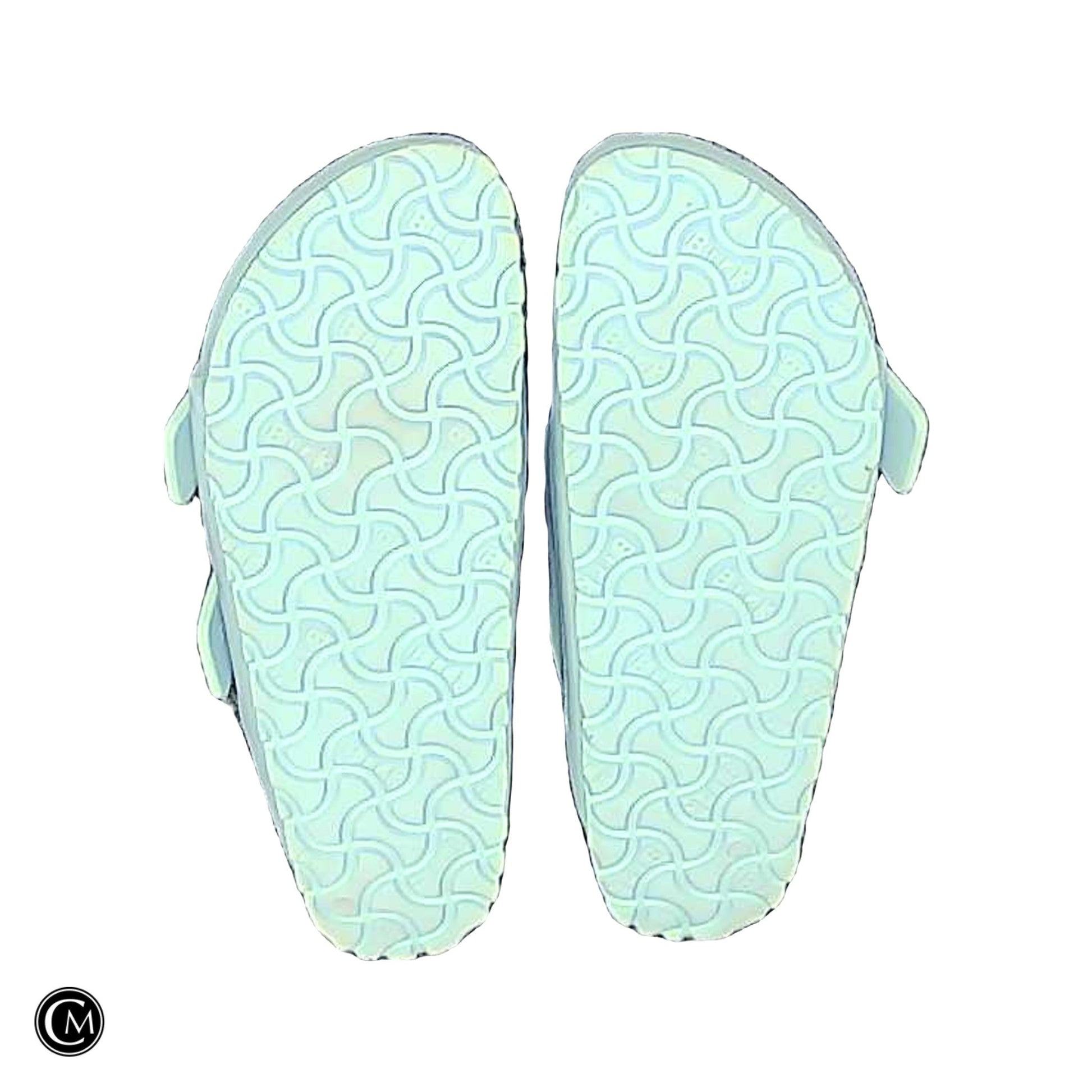 Sandals Flats By Birkenstock In Blue, Size: 6 image 2