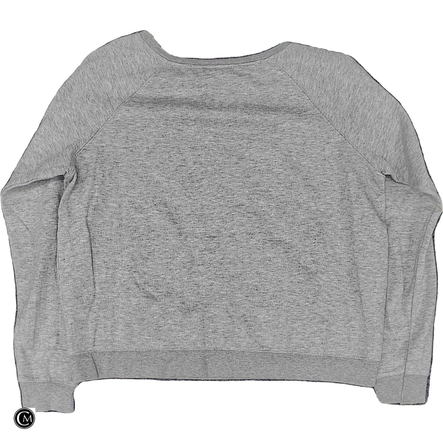 Sweatshirt Crewneck By Messy Bun Just Chillin' In Grey, Size: L