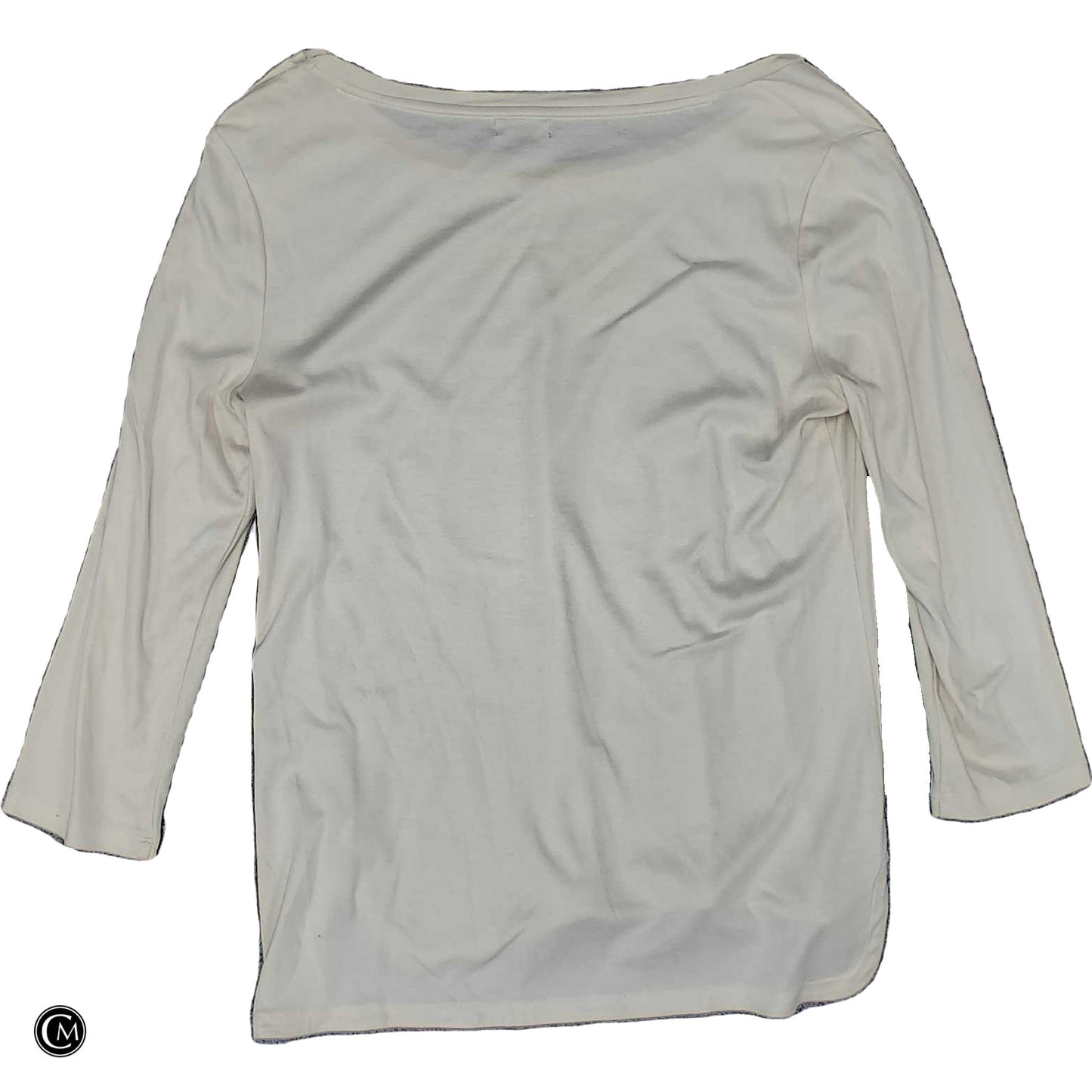 Top Ls Basic By Talbots In Cream, Size: M