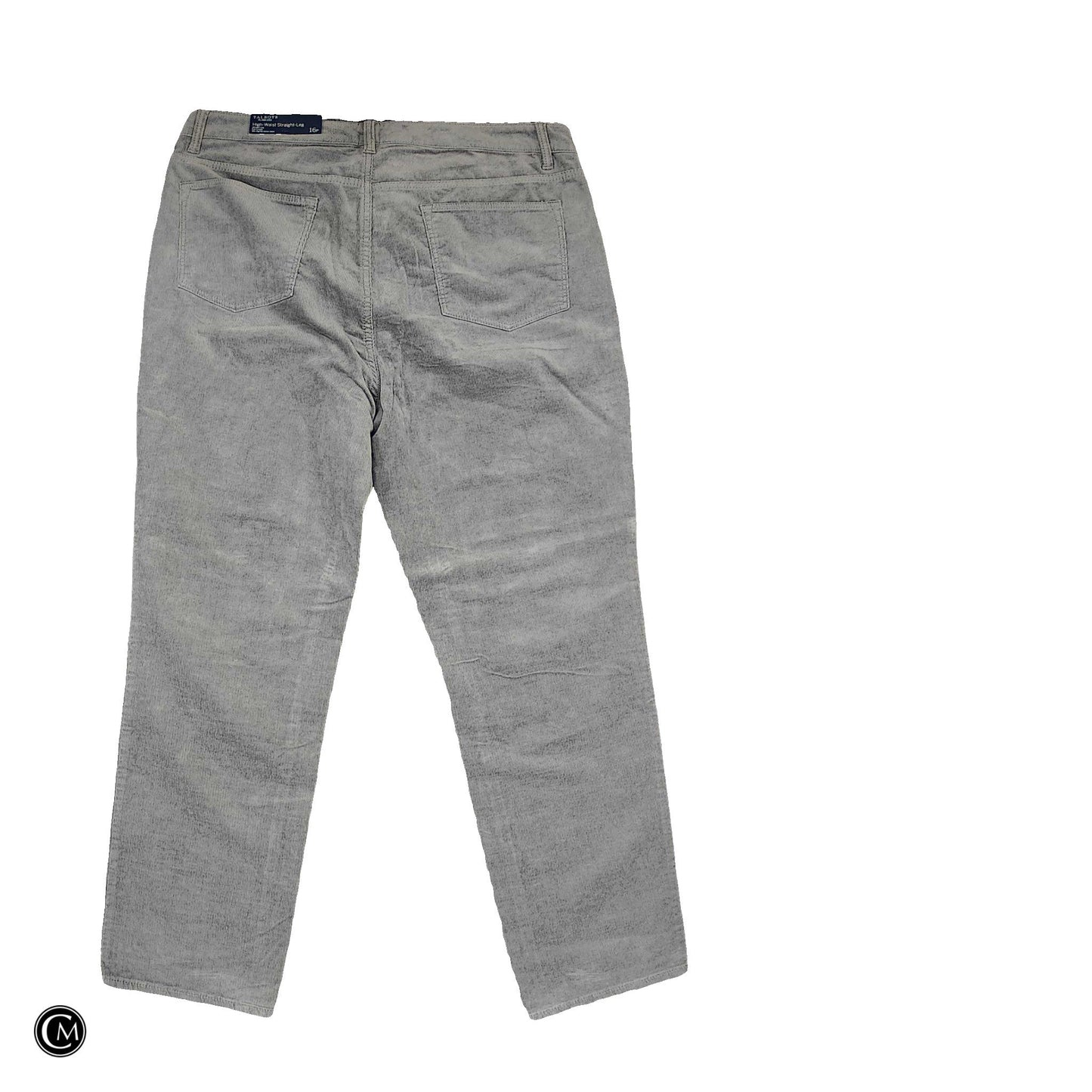Pants Corduroy By Talbots In Grey, Size: 16