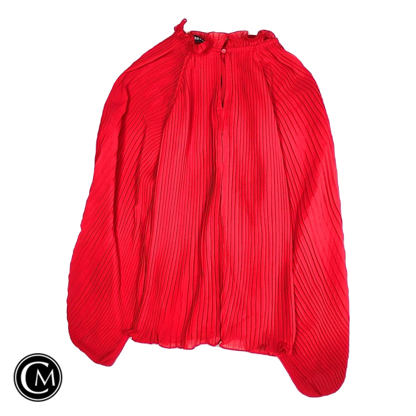 Blouse Ls By Do + Be In Red, Size: S