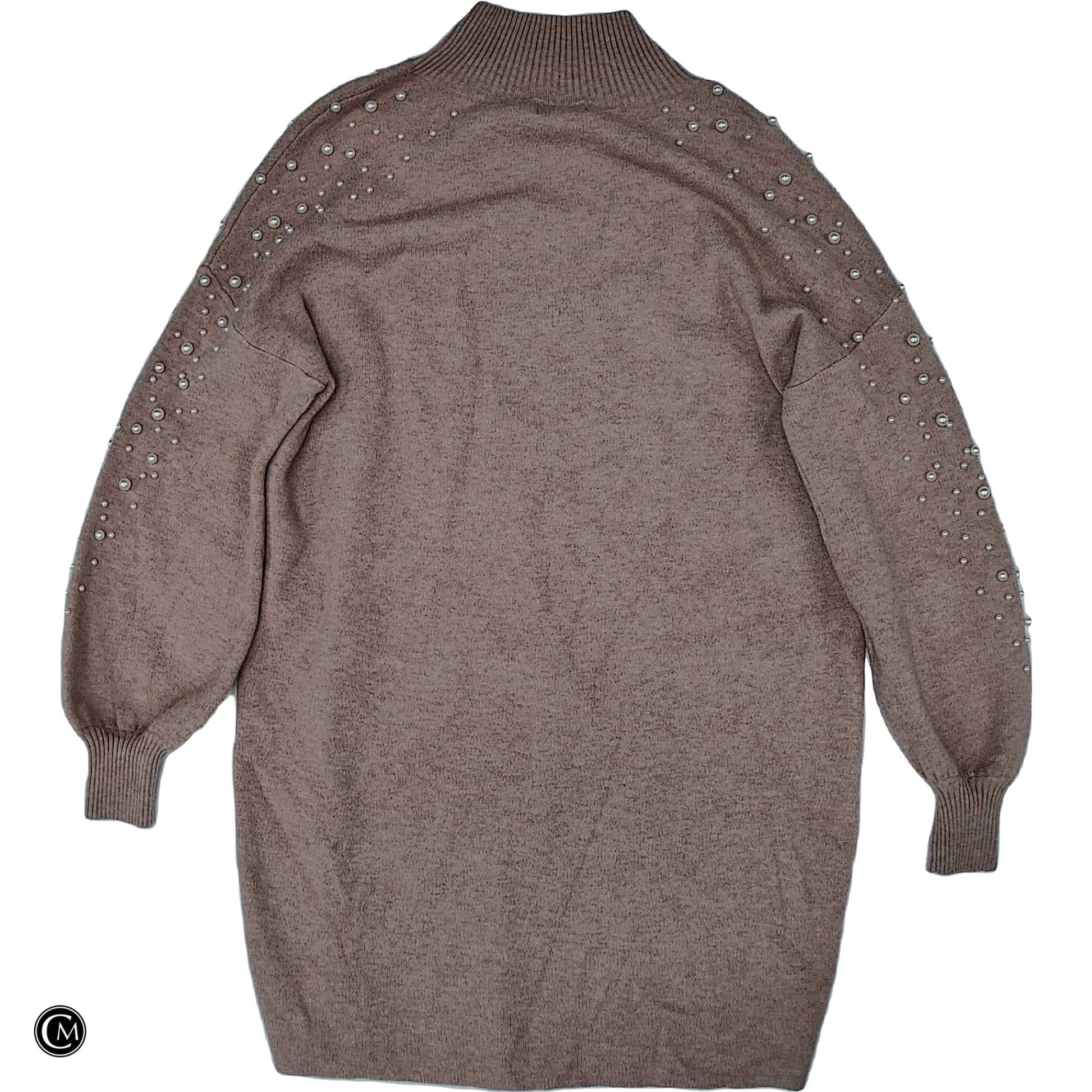 Dress Sweater By Fate In Pink & White, Size: S image 2