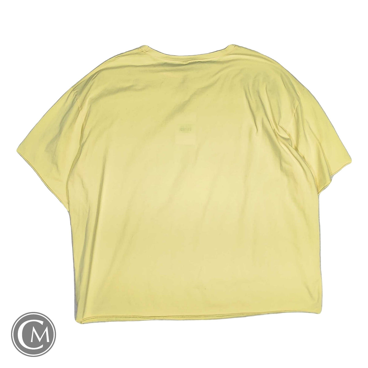 Top Ss Basic By Clothes Mentor In Yellow, Size: 2x image 2