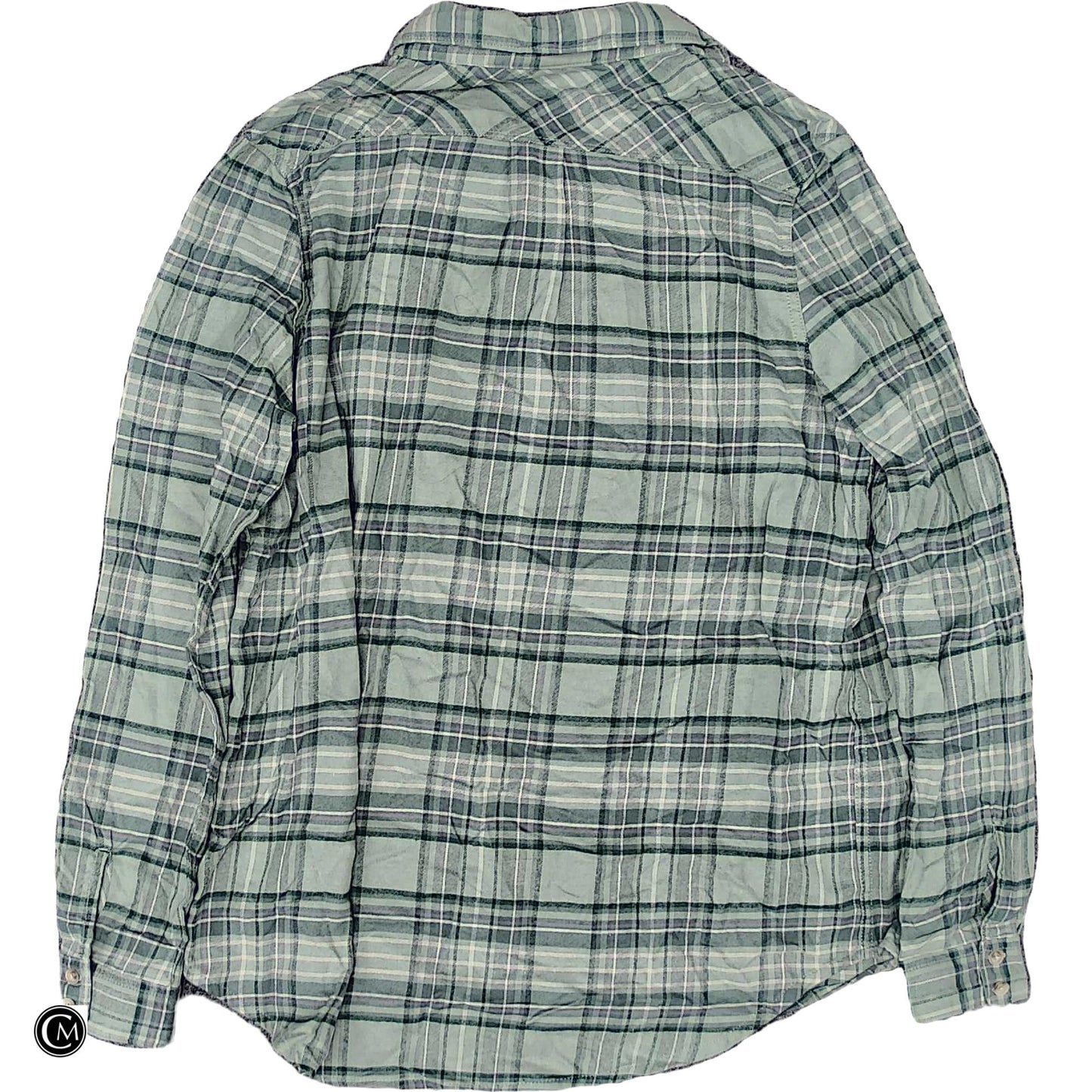 Top Ls By Eddie Bauer In Plaid Pattern, Size: L