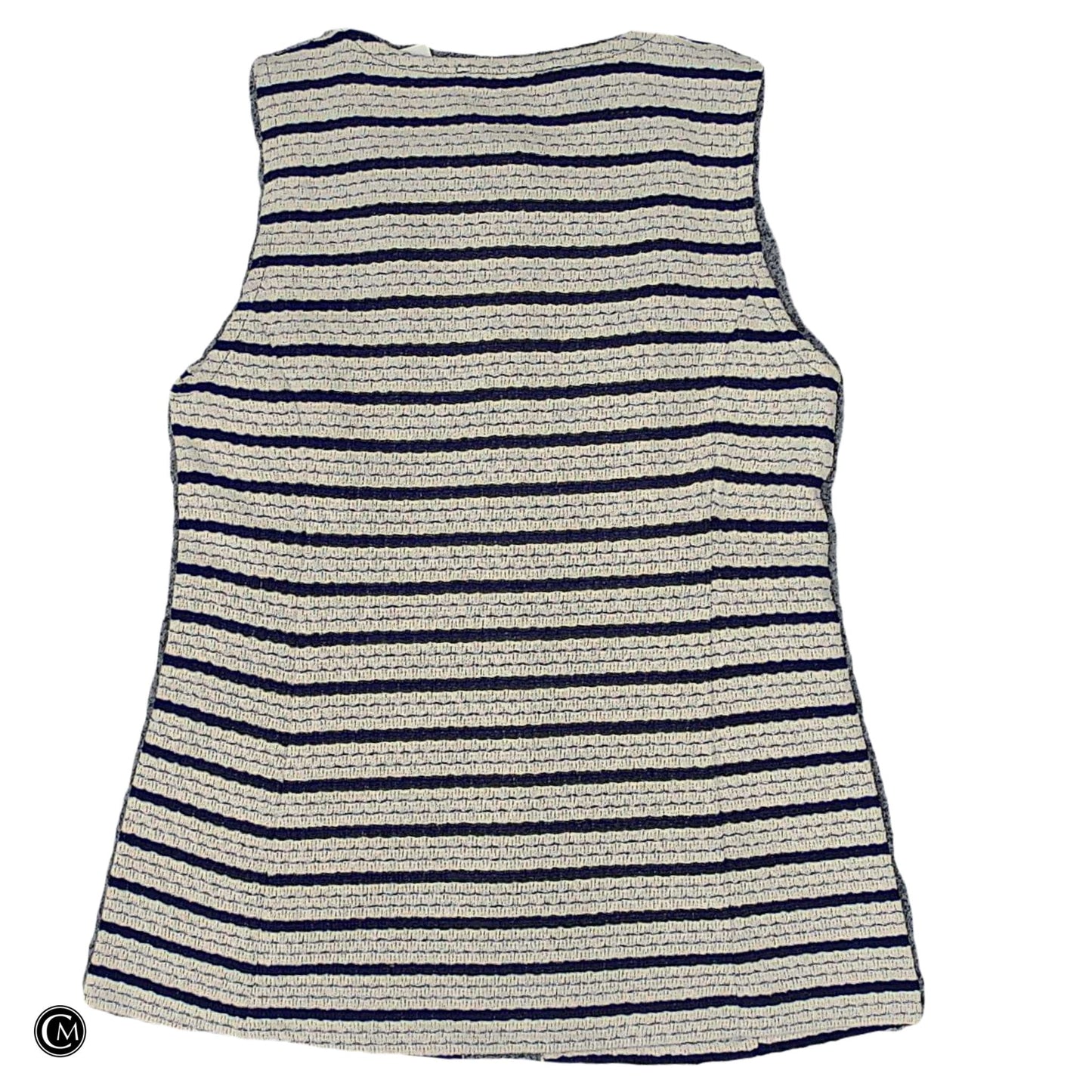 Vest Other By Loft In Black & Cream, Size: S