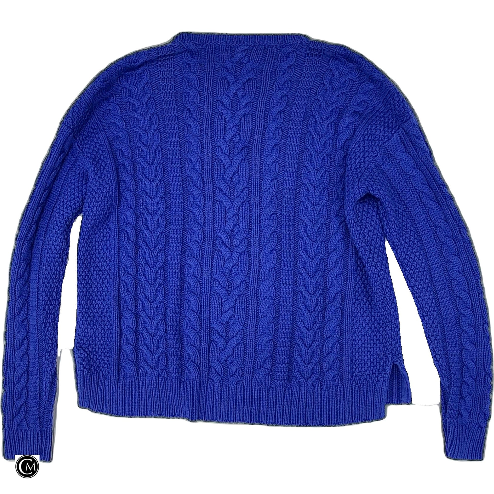 Sweater By Lauren By Ralph Lauren In Blue, Size: L image 2