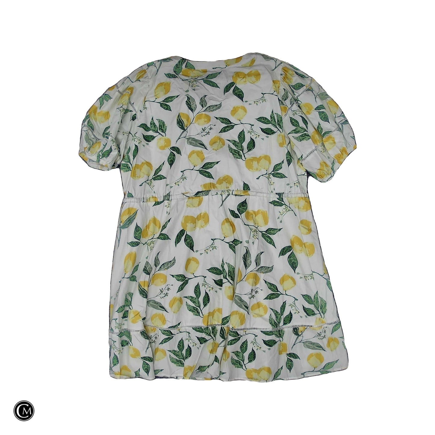 Dress Casual Short By Clothes Mentor In Green & Yellow, Size: 3x