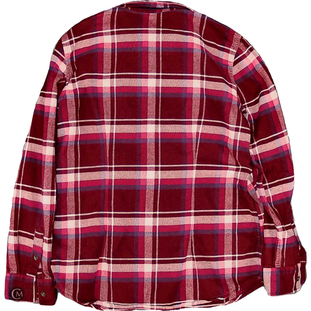 Jacket Shirt By Chaps In Plaid Pattern, Size: M