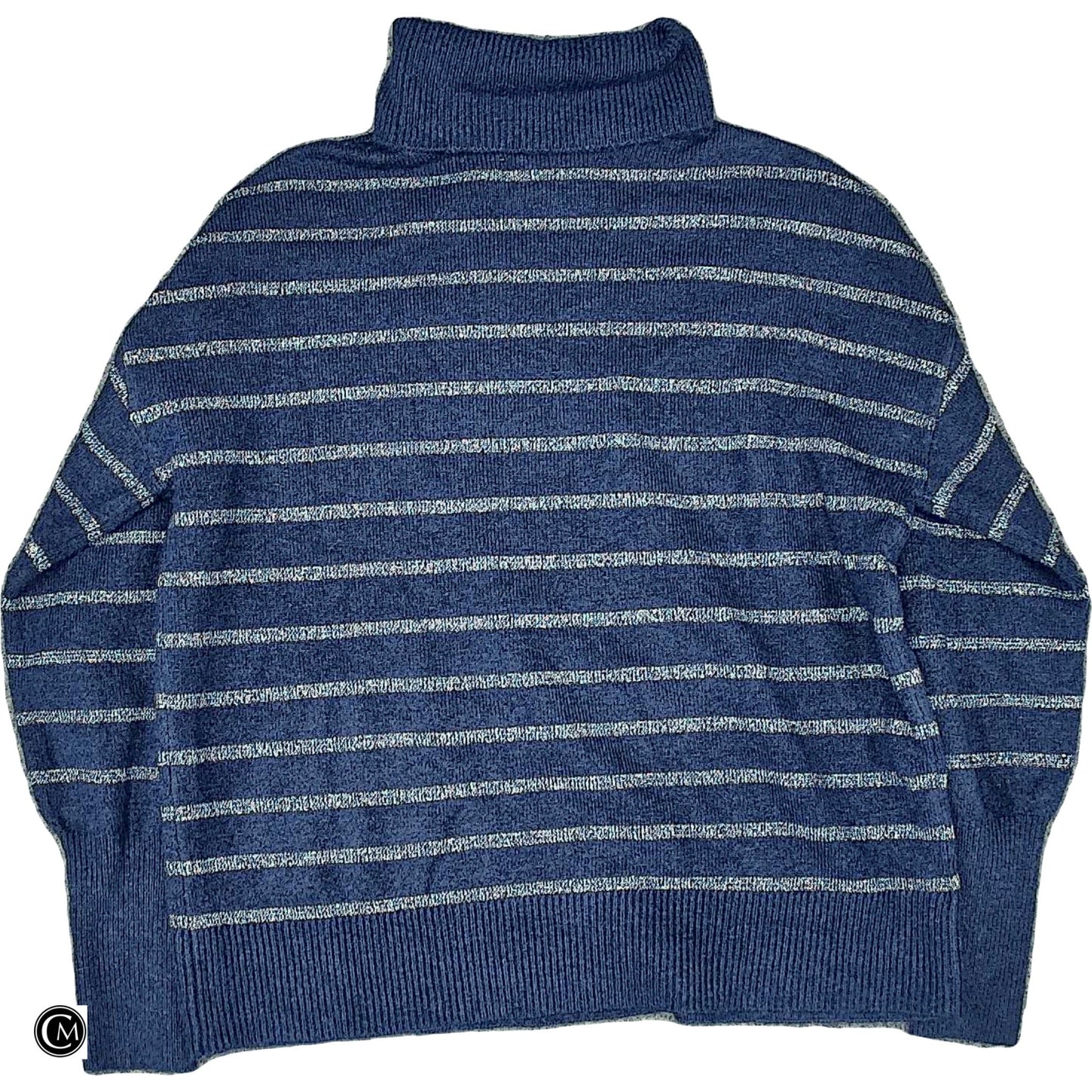 Sweater By Loft In Blue & Silver, Size: S