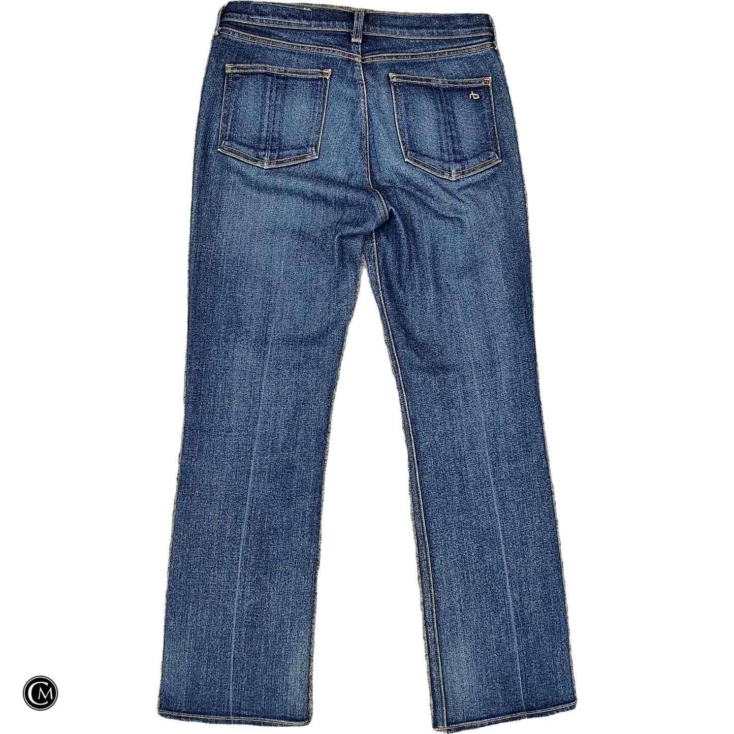 Jeans Boot Cut By Rag And Bone In Blue Denim, Size: 4 image 2
