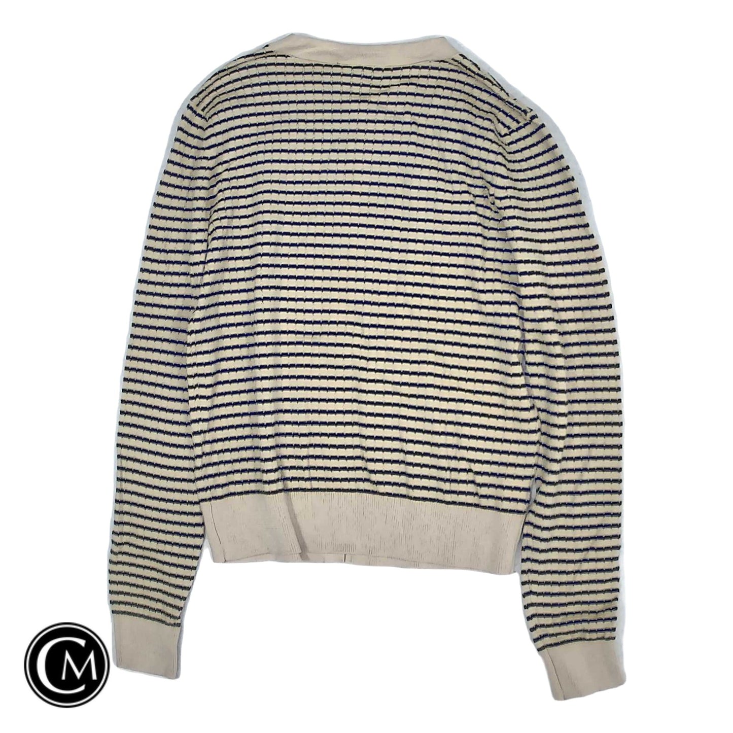 Cardigan By Ann Taylor In Black & Cream, Size: Xs