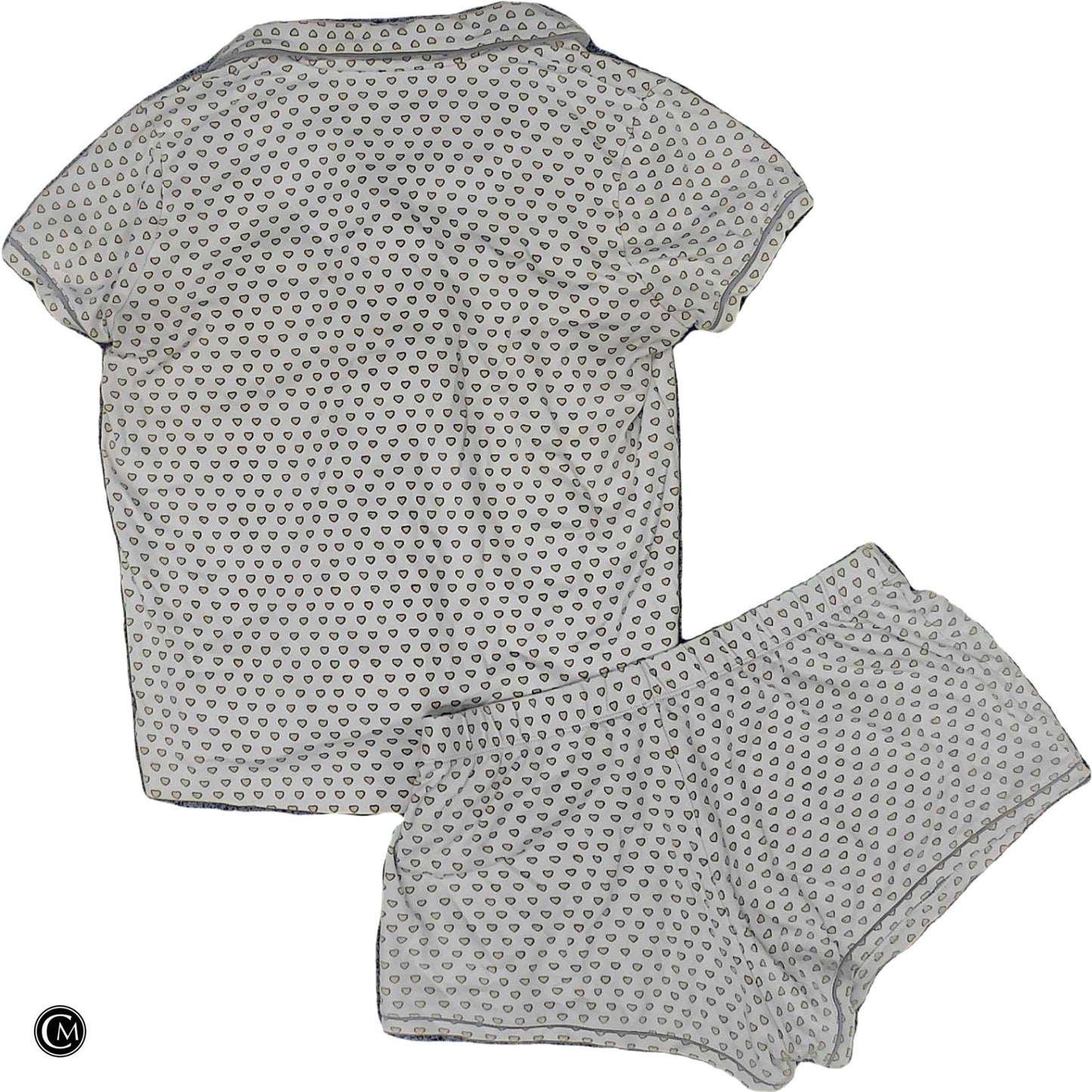 Lounge Set Shorts By Roller Rabbit In White & Yellow, Size: S