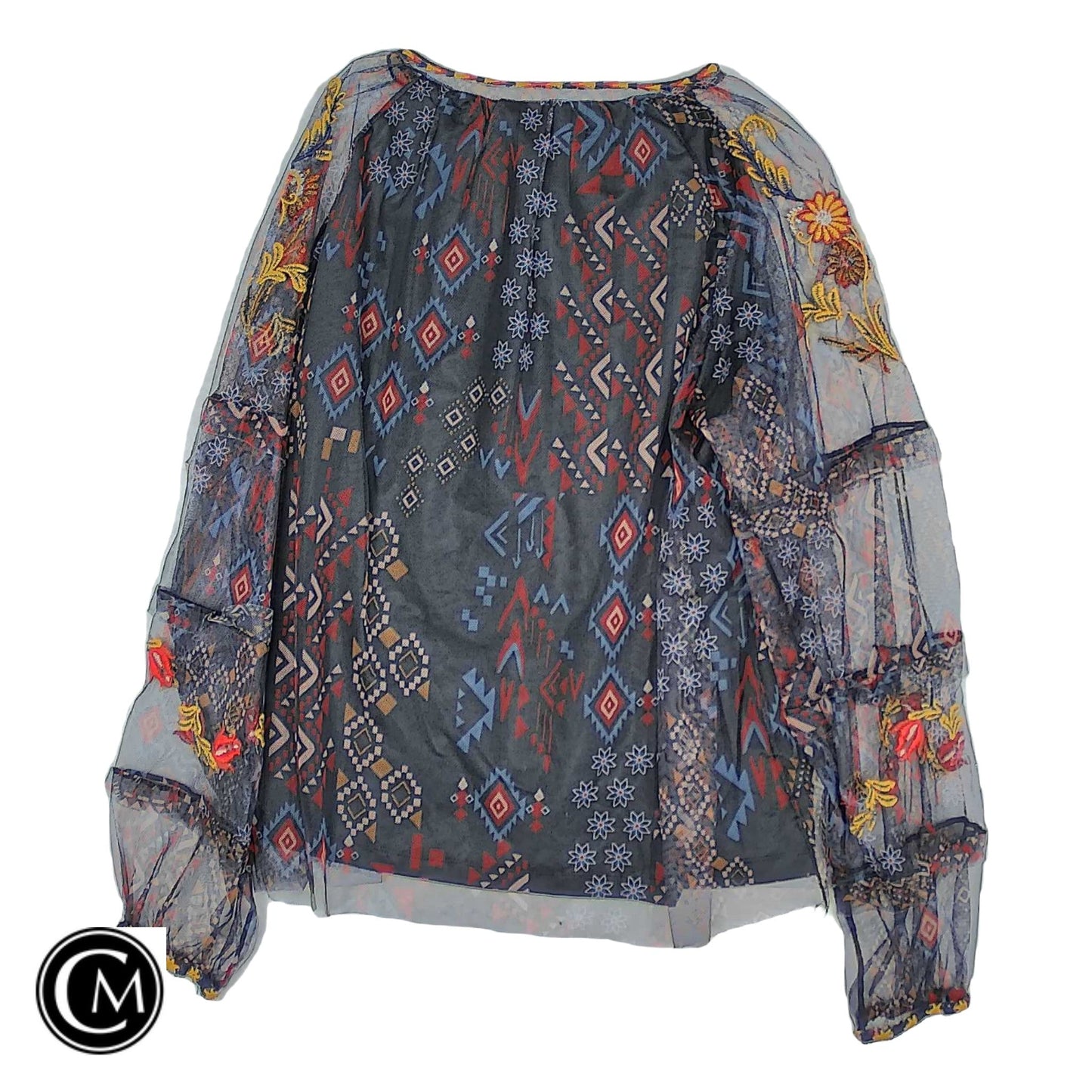 Blouse Ls By Philosophy In Multi, Size: Xl