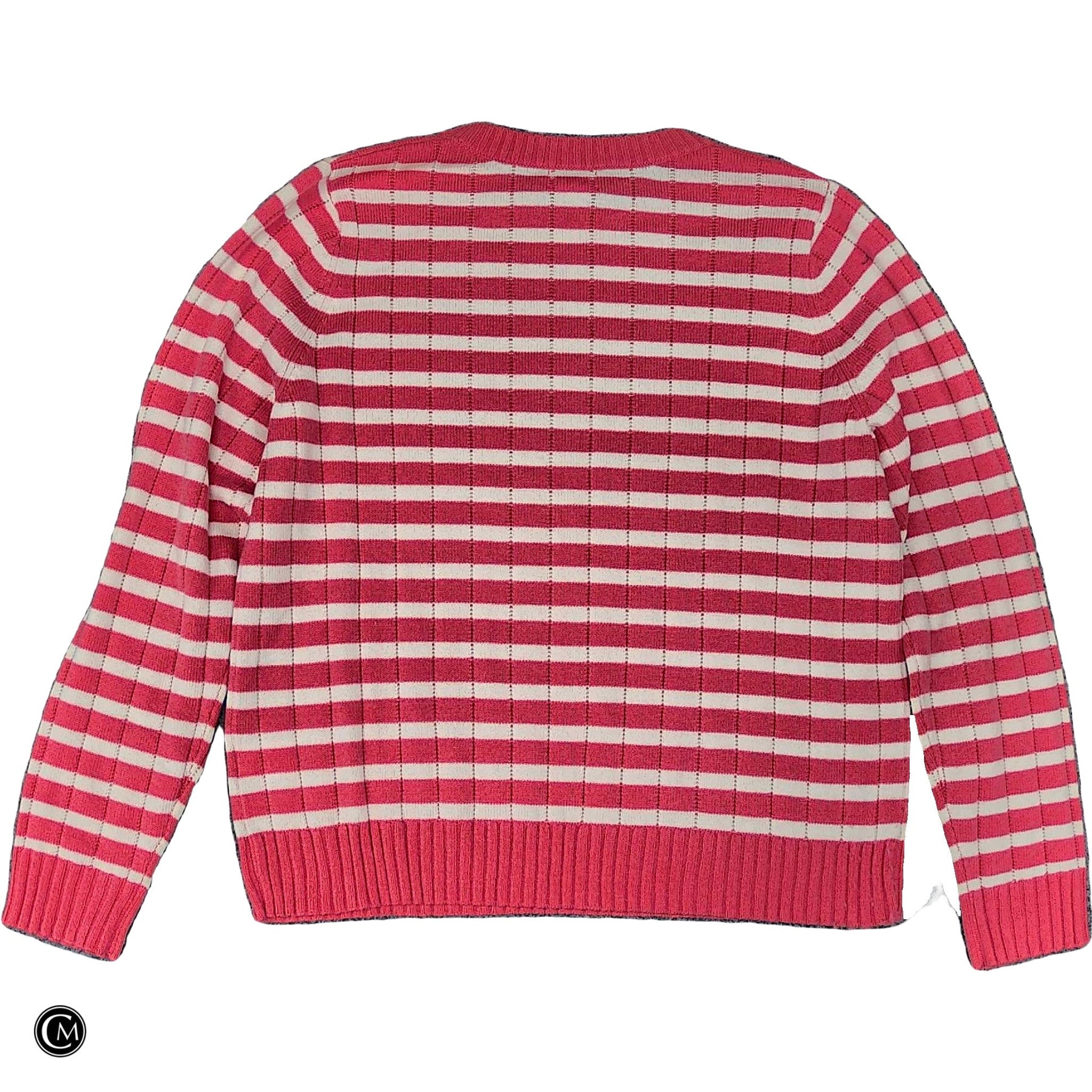 Sweater By Caslon In Pink & White, Size: M image 2