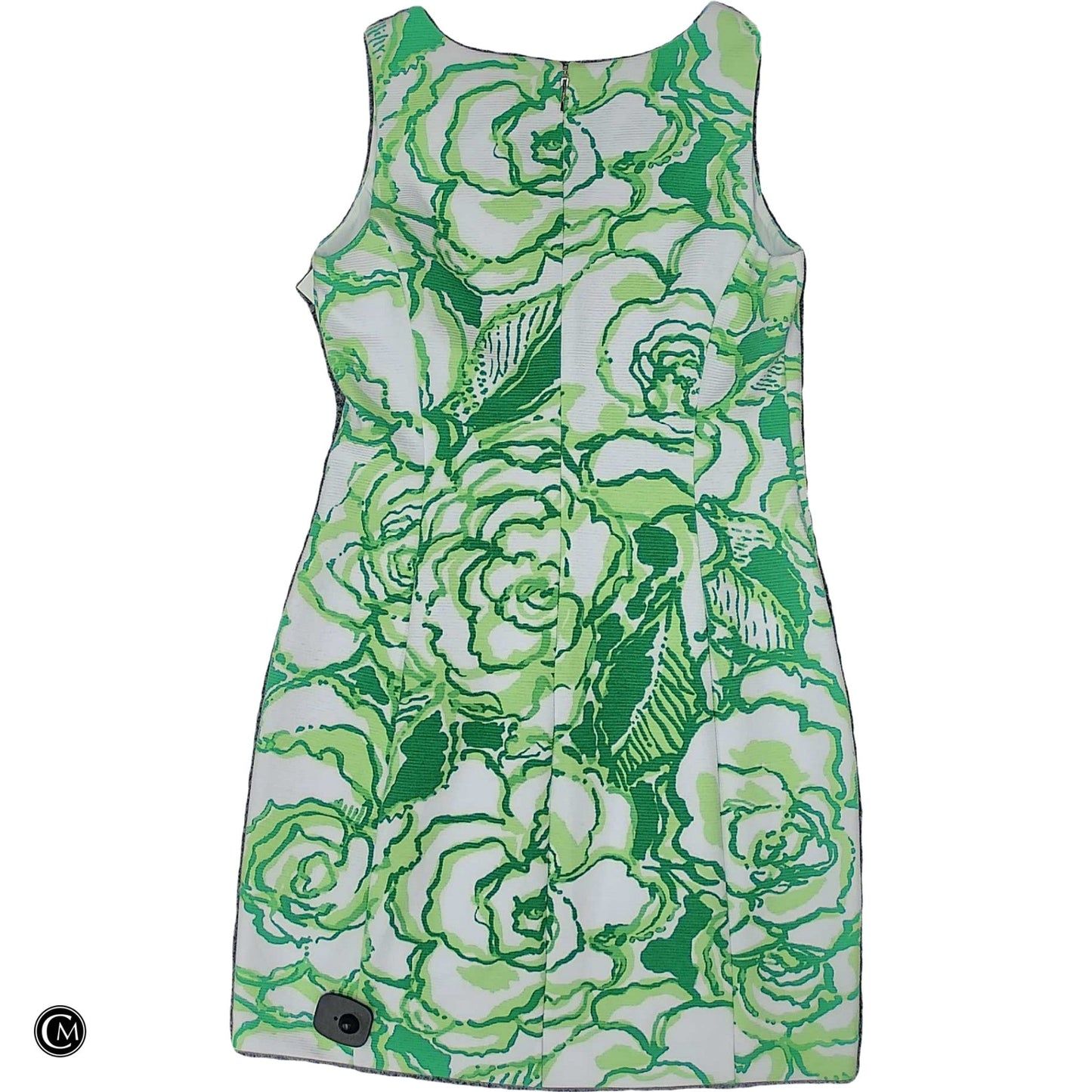 Dress Designer By Lilly Pulitzer In Green & White, Size: M