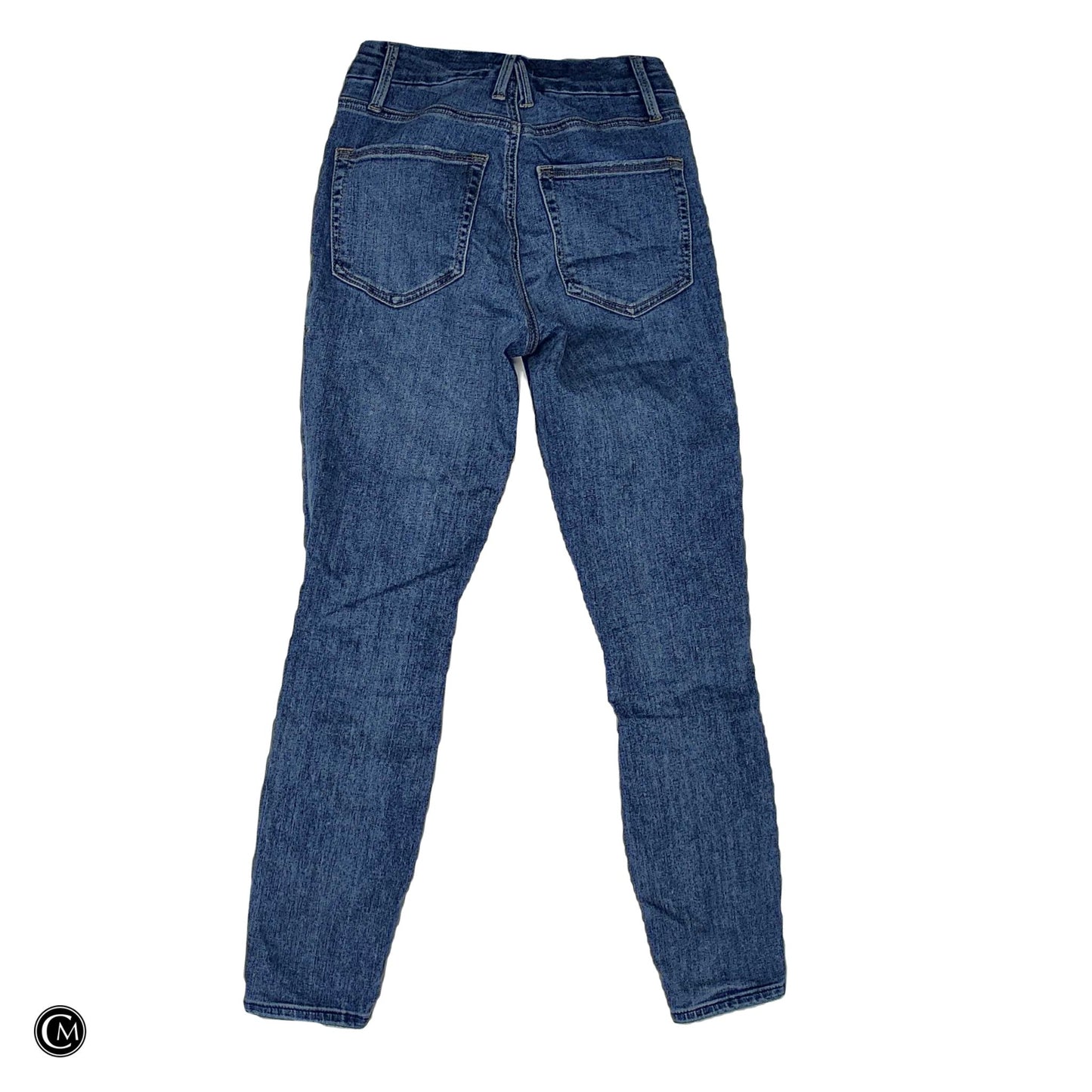 Jeans Skinny By Good American In Blue Denim, Size: 0