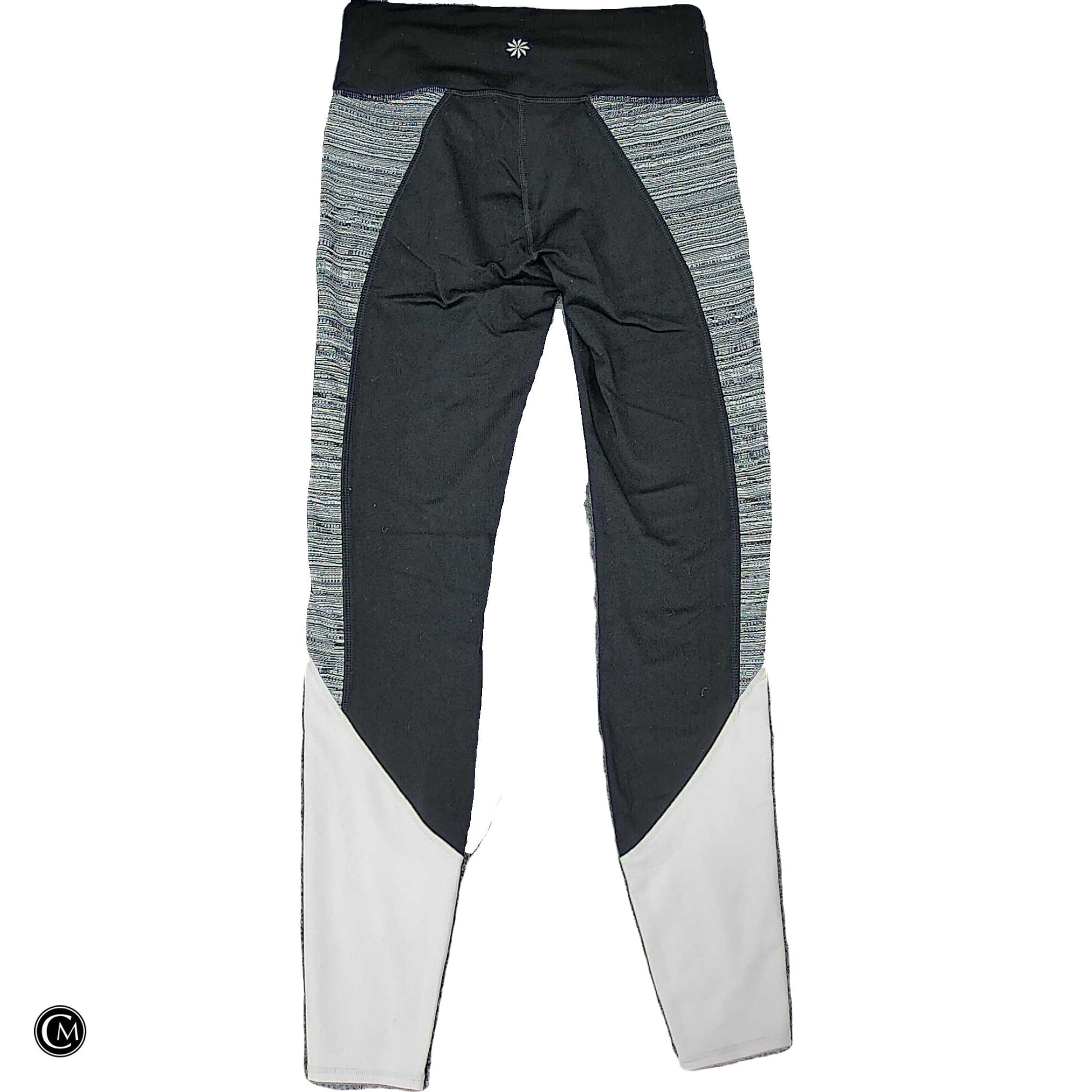 Athletic Leggings By Athleta In Black & Grey, Size: Xs image 2