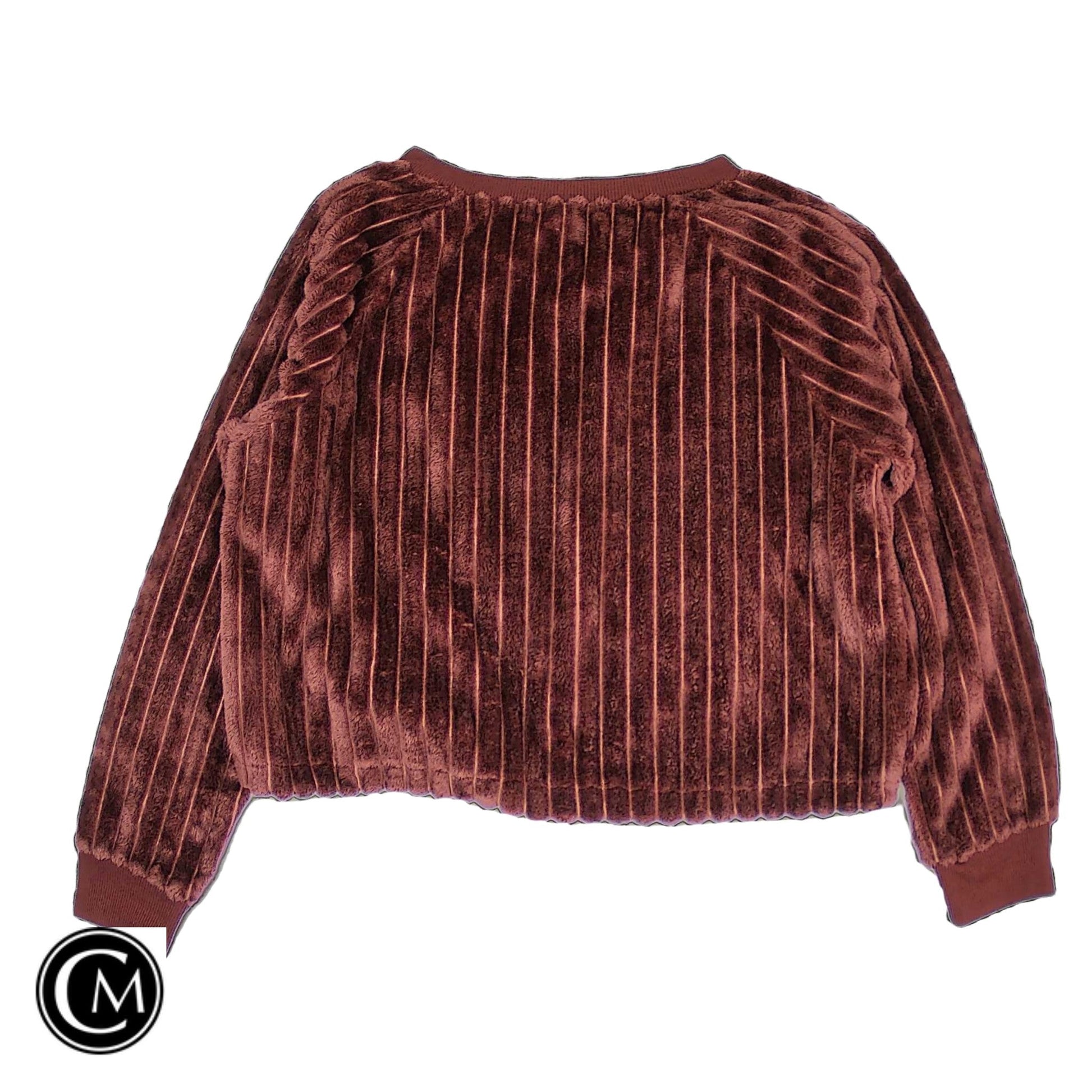 Sweater By Derek Heart In Brown, Size: M image 2