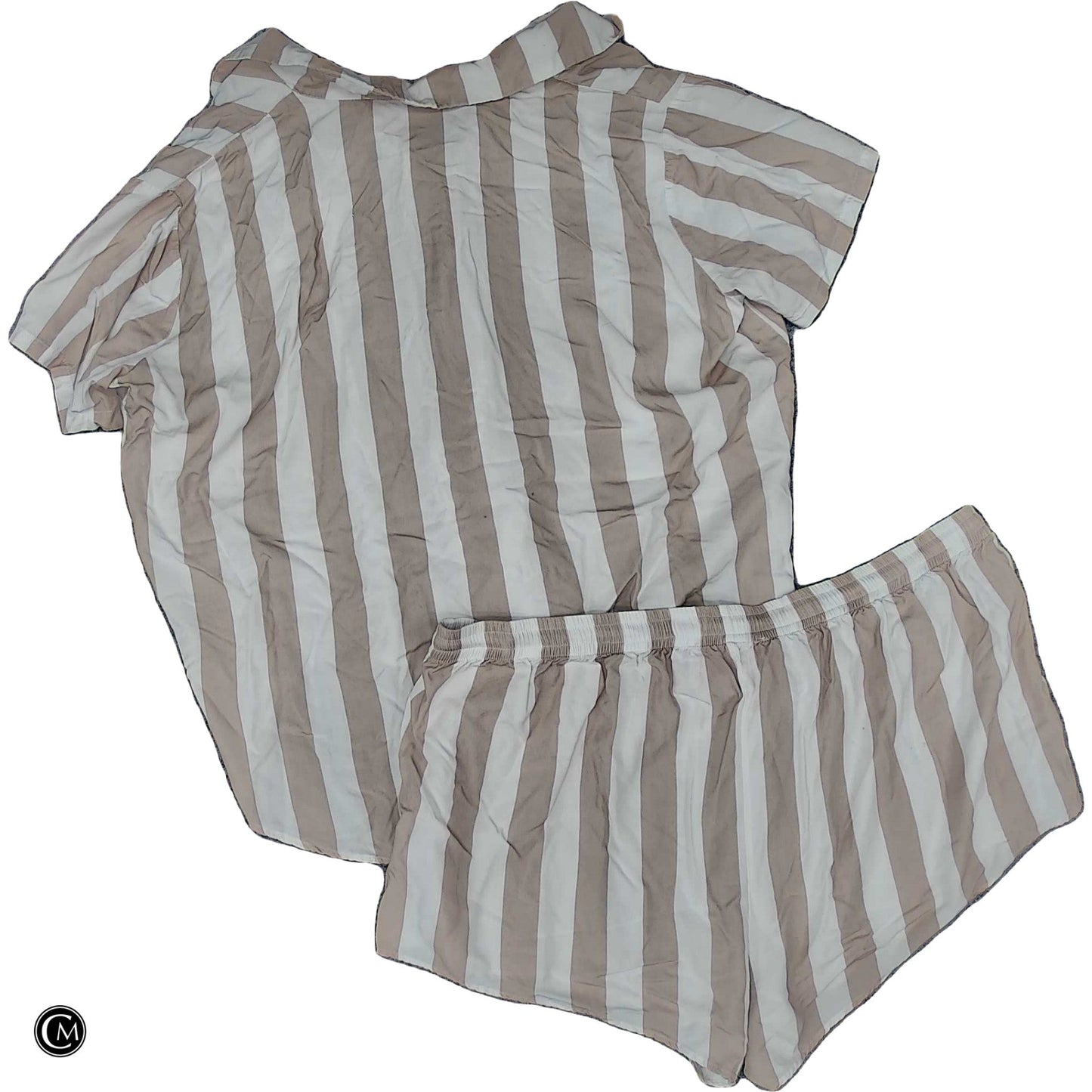 Lounge Set Shorts By Clothes Mentor In Striped Pattern, Size: 1x