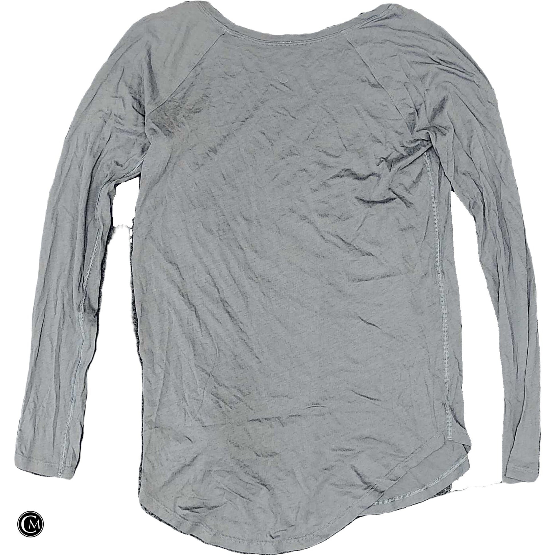 Athletic Top Ls Crewneck By Lululemon In Grey, Size: S image 2