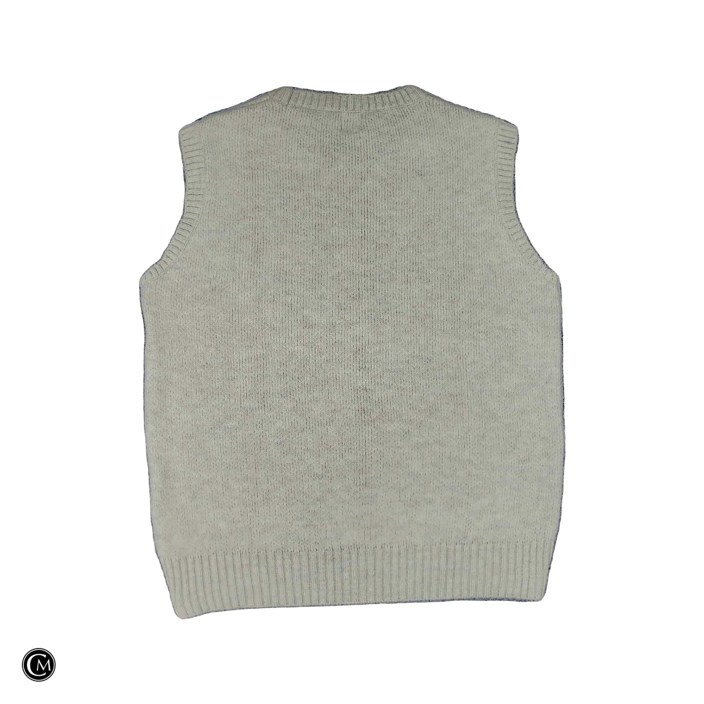 Vest Sweater By Maeve In Black & Cream, Size: Xl